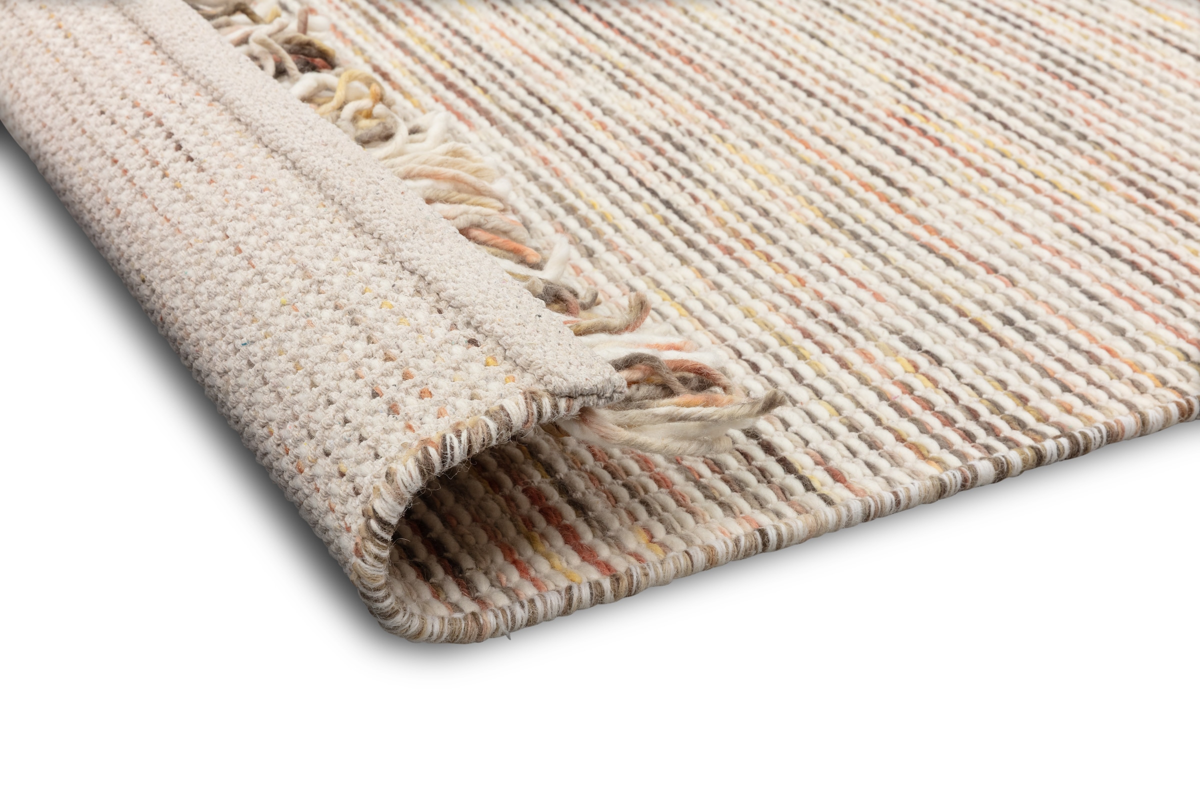 SCHÖNER WOHNEN-Kollektion »Arina« Rectangulaire 10 mm Höhe 80% laine pure, structure tissée, chiné, avec franges, salon