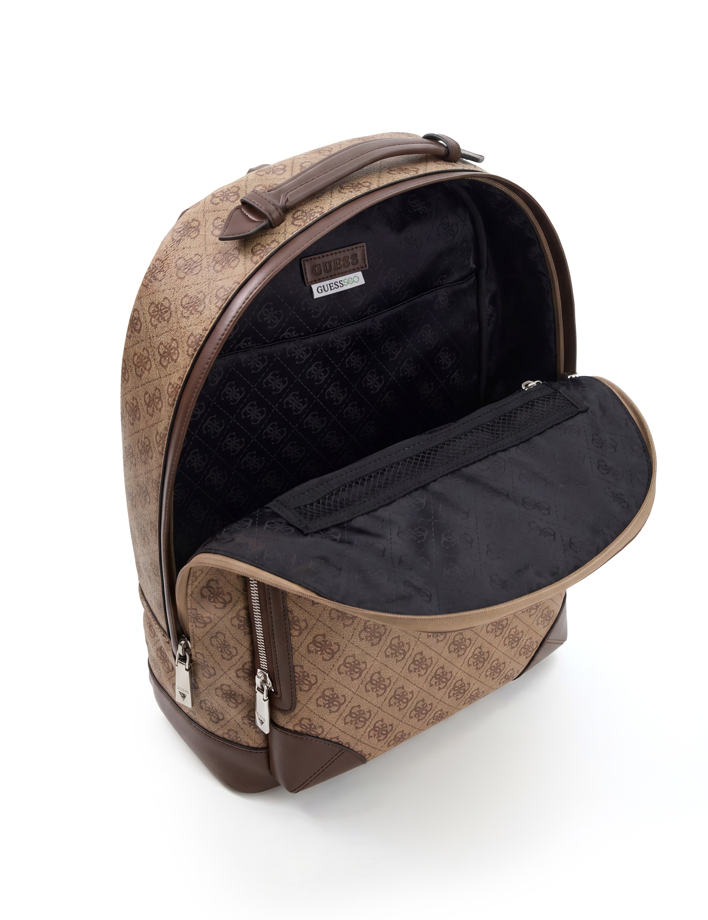Guess Sac à dos »MILANO BACKPACK« Cityrucksack, Freizeitrucksack mit Reissverschluss-Vordertasche