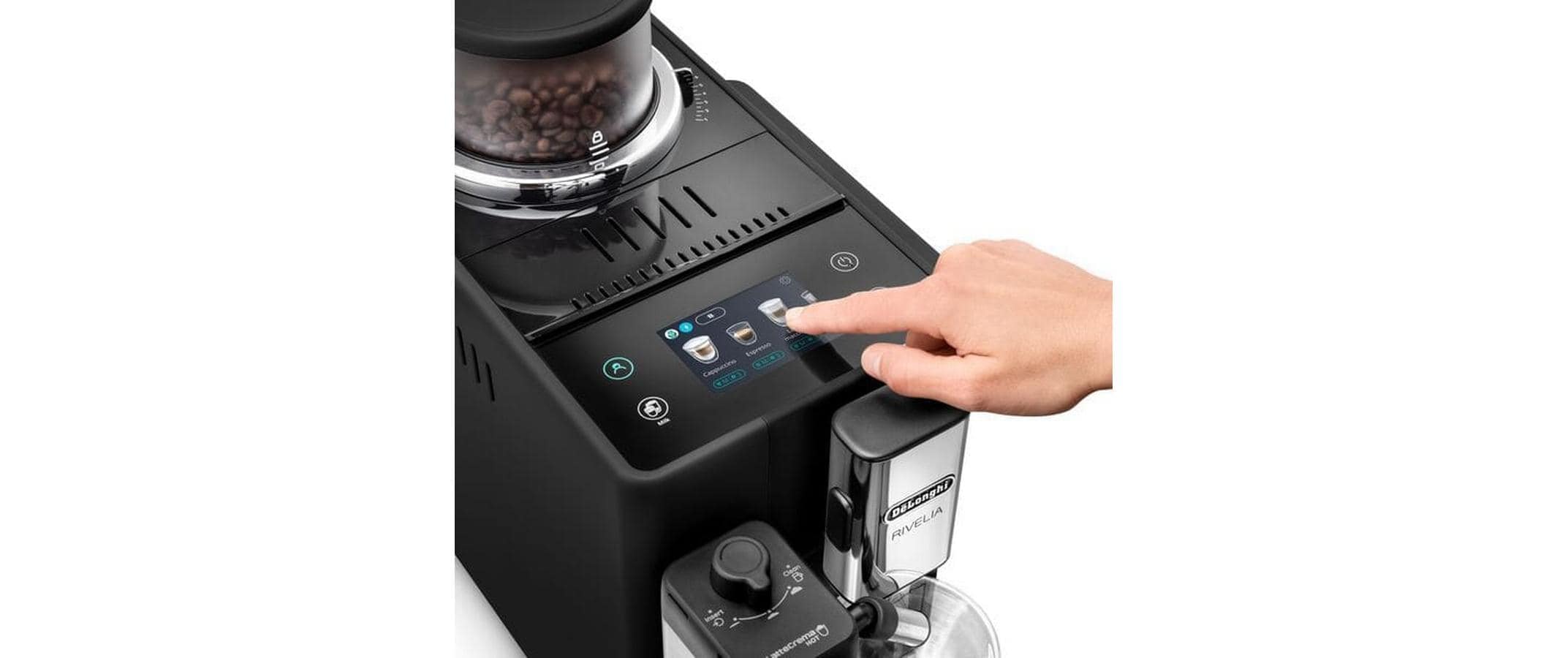De'Longhi Machine à café automatique »EXAM440.55.B Rivelia Onyx Black« Stromverbrauch pro Jahr: 57kWh