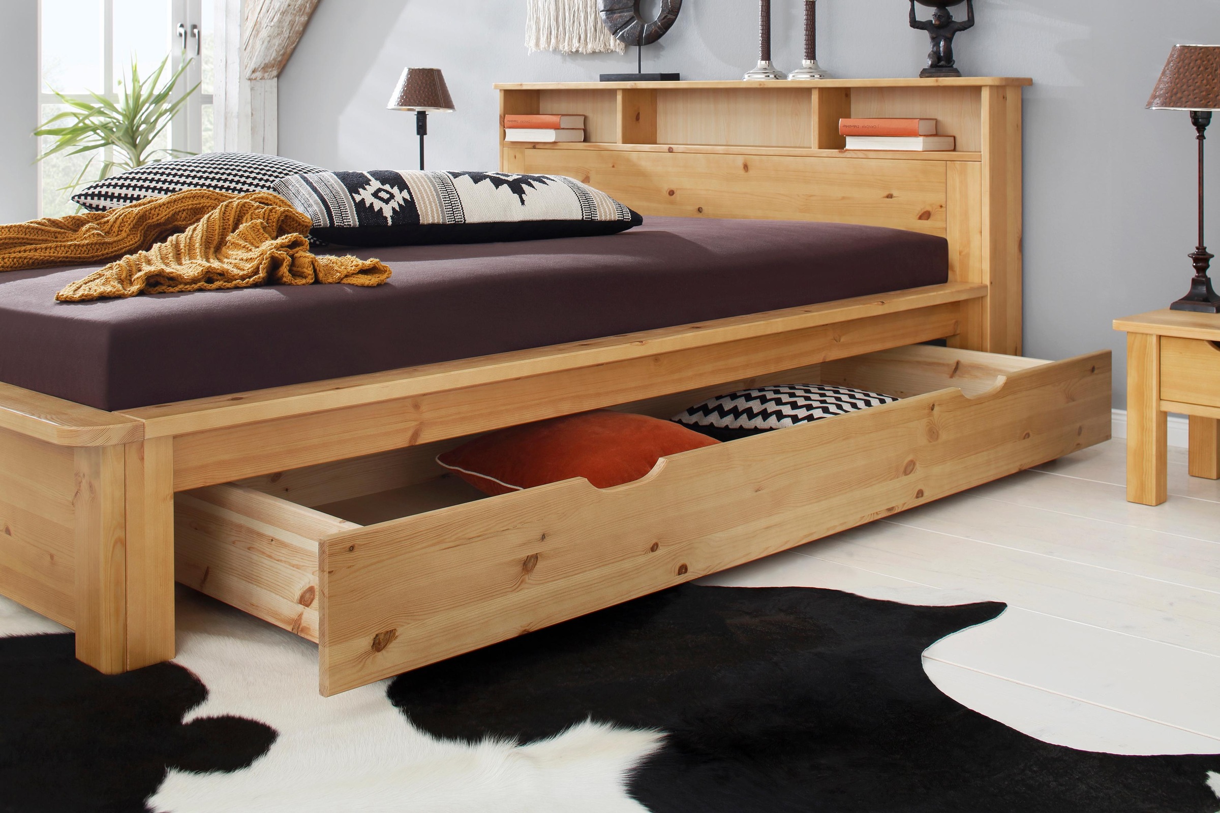 Home affaire Schubkasten »KERO« passend zum Massivholzbett 'KERO', Breite 192 cm