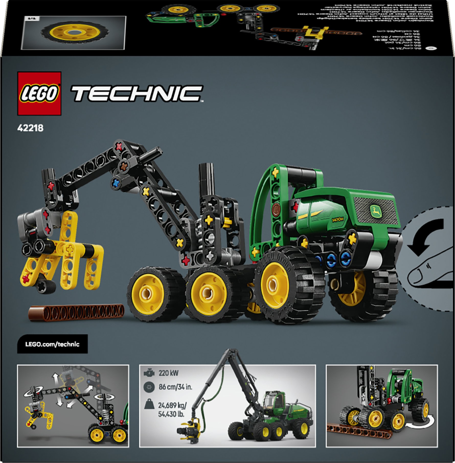 LEGO® Pions de construction »John Deere 1470H Rad-Harvester (42218), LEGO Technic« Made in Europe