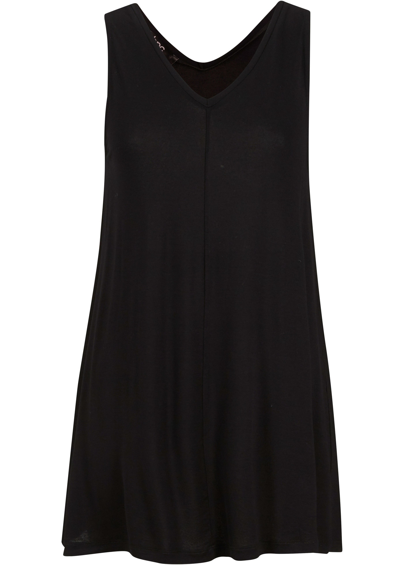 bonprix Top long A-Linie, V-Ausschnitt, aus Viskose und Elasthan