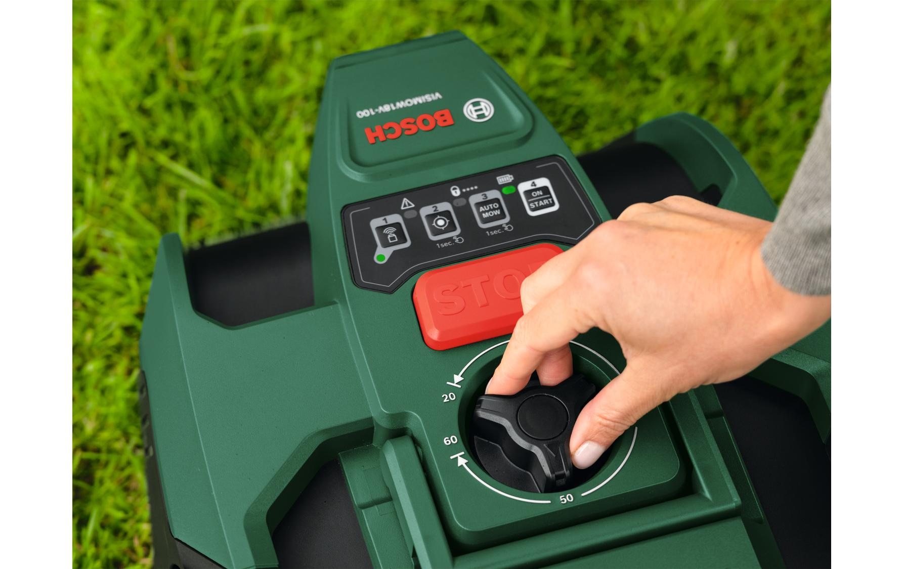 BOSCH Robot tondeuse »VISIMOW18V-100 100 m²«