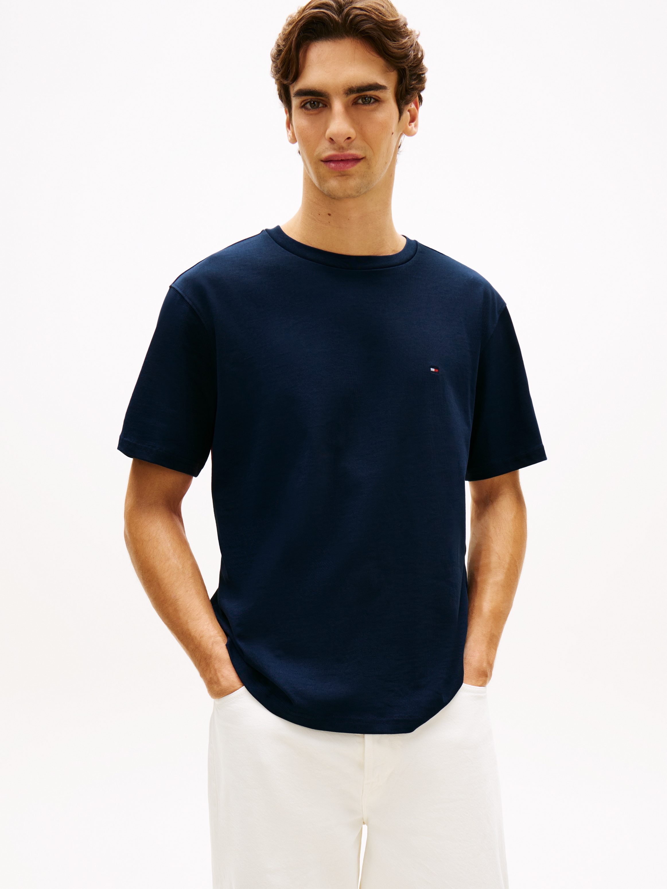 Tommy Hilfiger T-Shirt »FLAG« Regular fit mit Rundhalsausschnitt