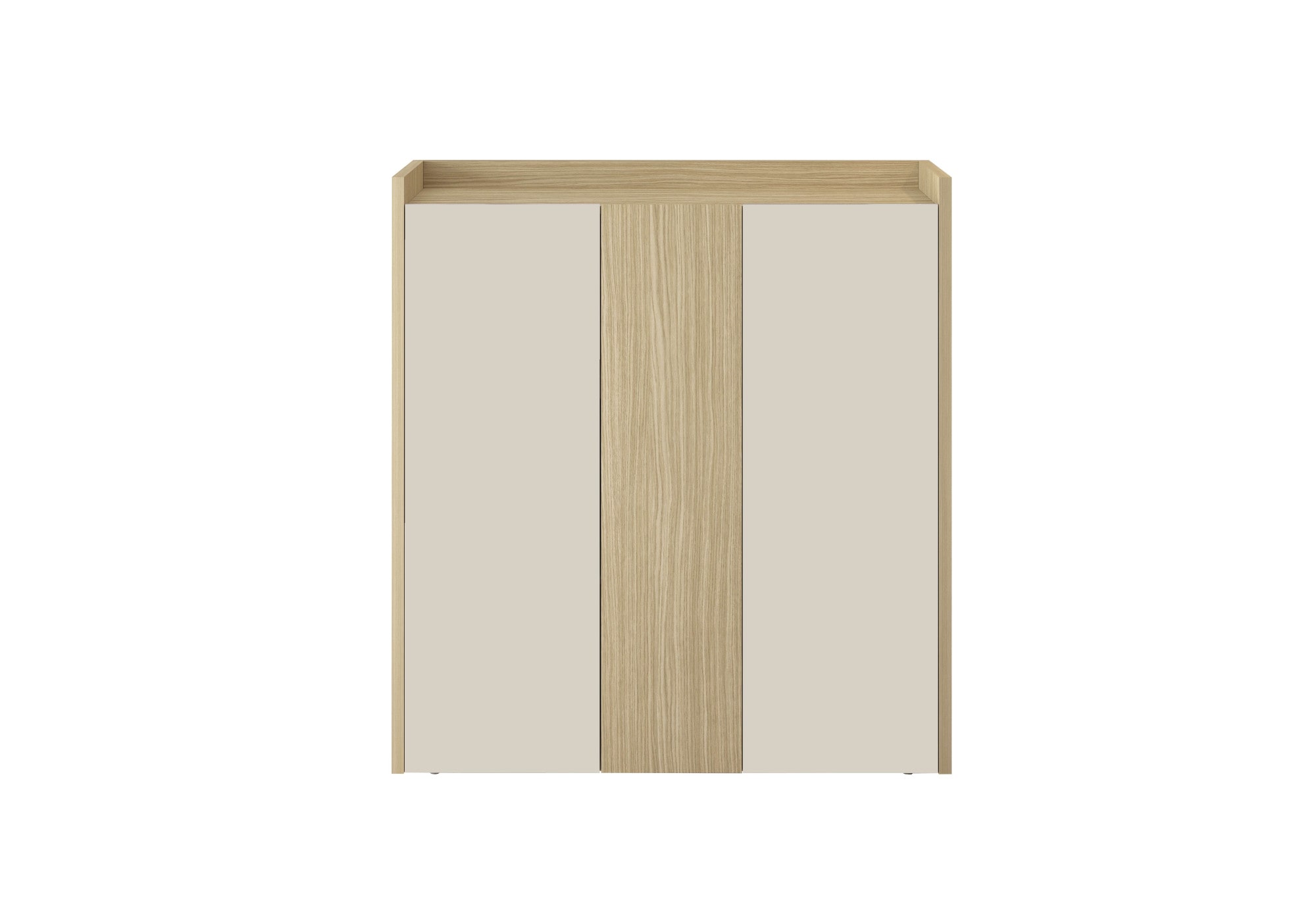 GOODproduct Buffet haut »Highboard ALTEA, Kommode, Schrank, Kredenz« 1 cuis tlg. avec 3 portes battantes, 6 compartiments intérieurs, L.112,5 cm