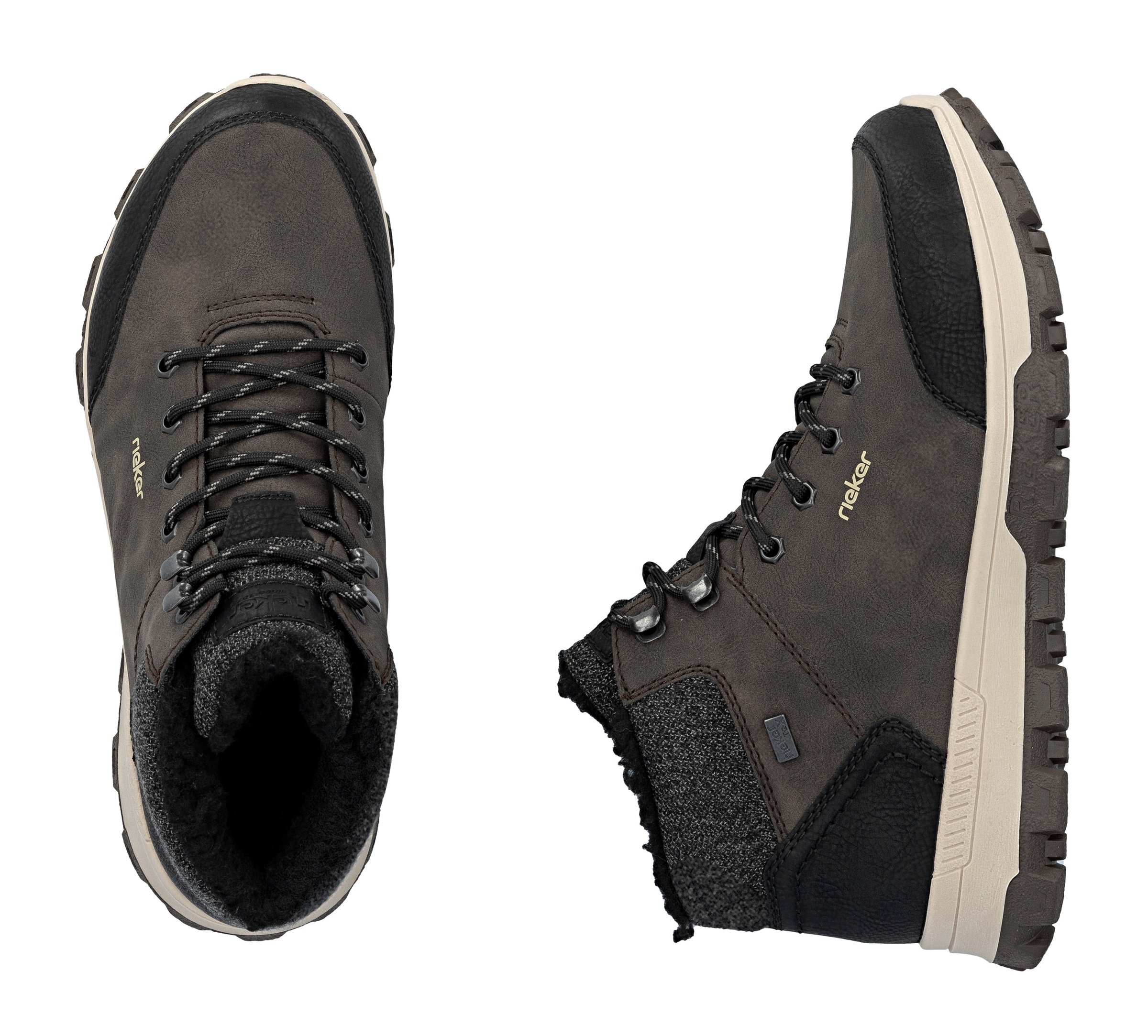 Rieker Winterboots  mit komfortabler SoftFoam-Innensohle, Freizeitschuh, Schnürschuh