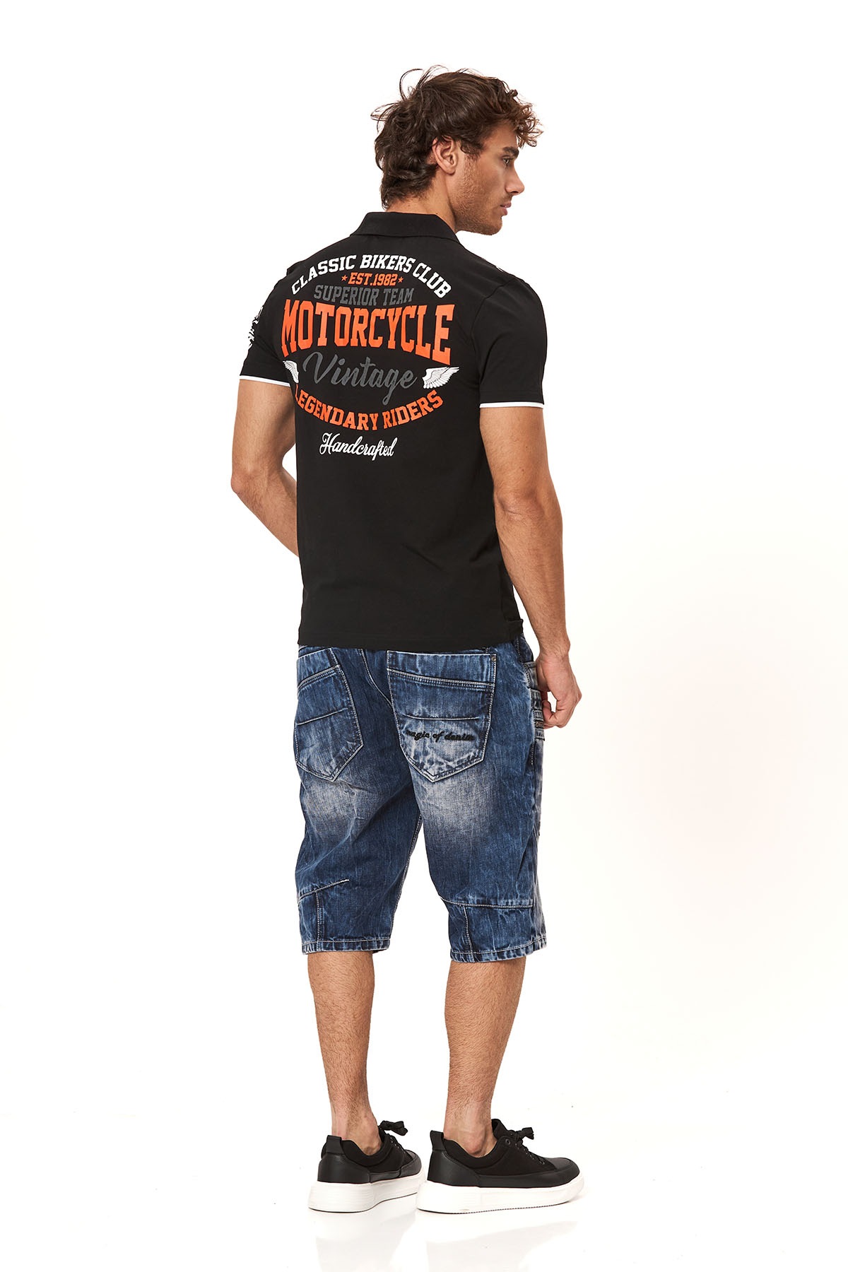 Cipo & Baxx Bermuda en jean Baumwolle, regular fit