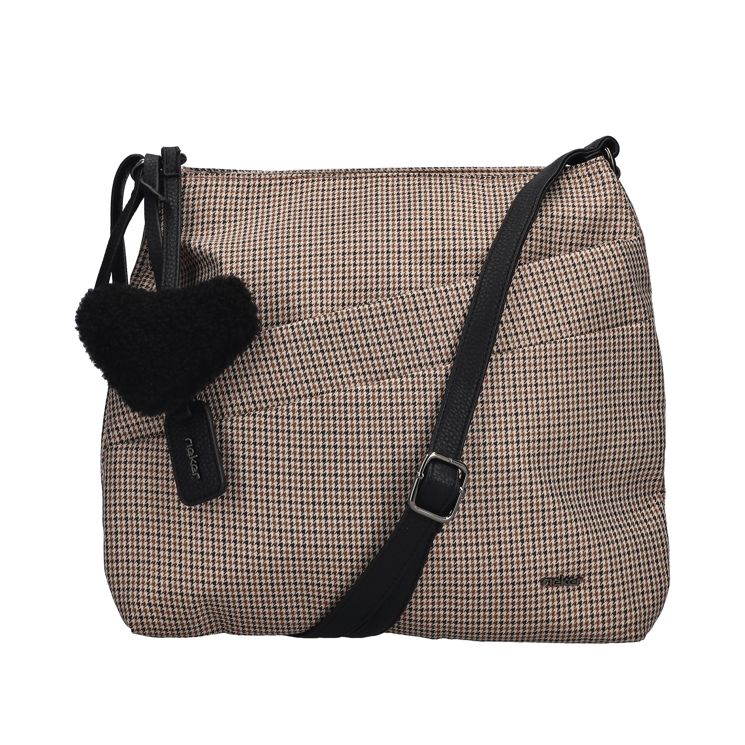 Rieker Umhängetasche Schultertasche, Damen Handtasche mit zwei Hauptfächern