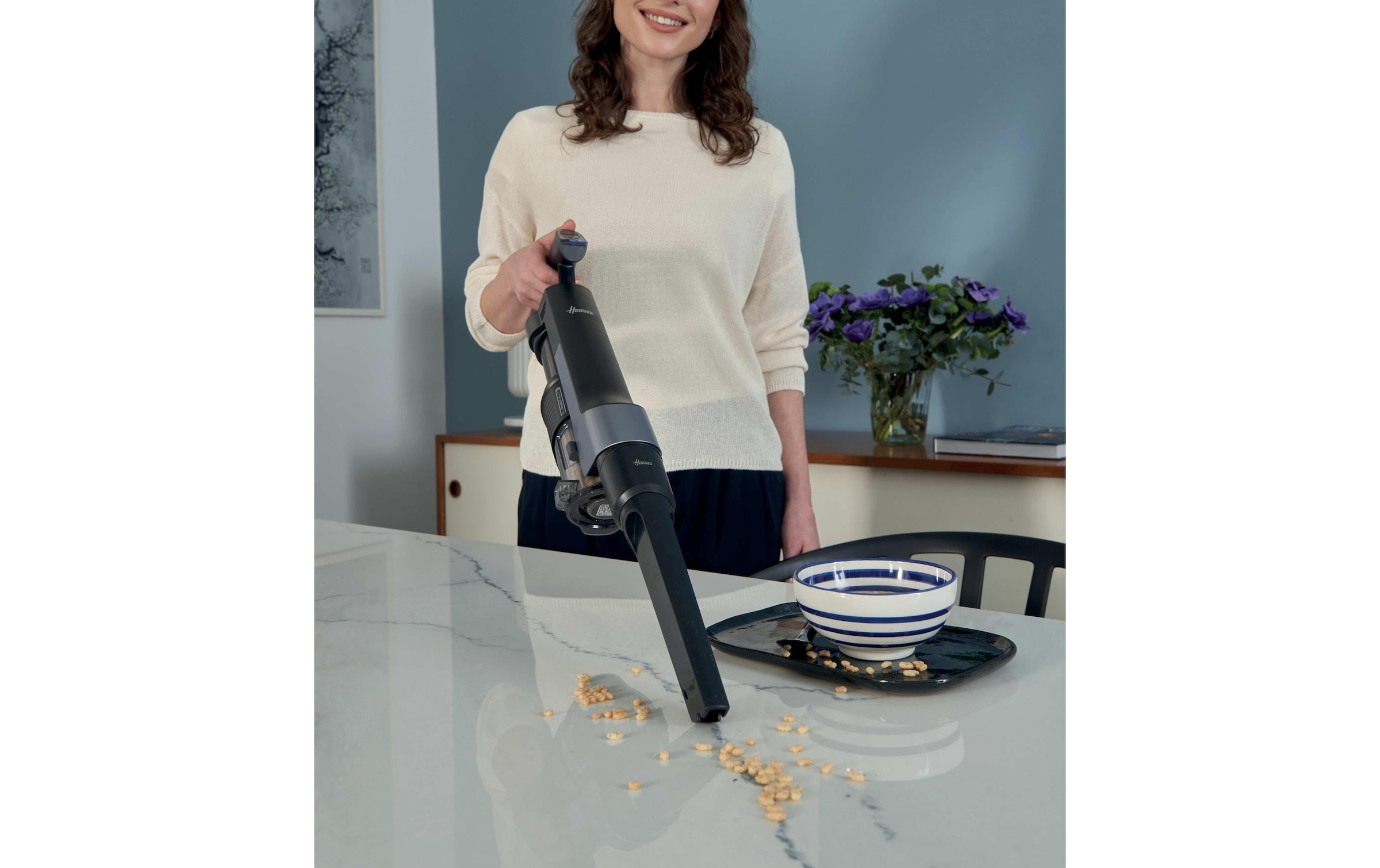 Hoover Akku-Hand-und Stielstaubsauger »HF210HP 11 Hf2« Ultraleichter Akku-Stabstaubsauger mit Ultra Compact X3-Technologie