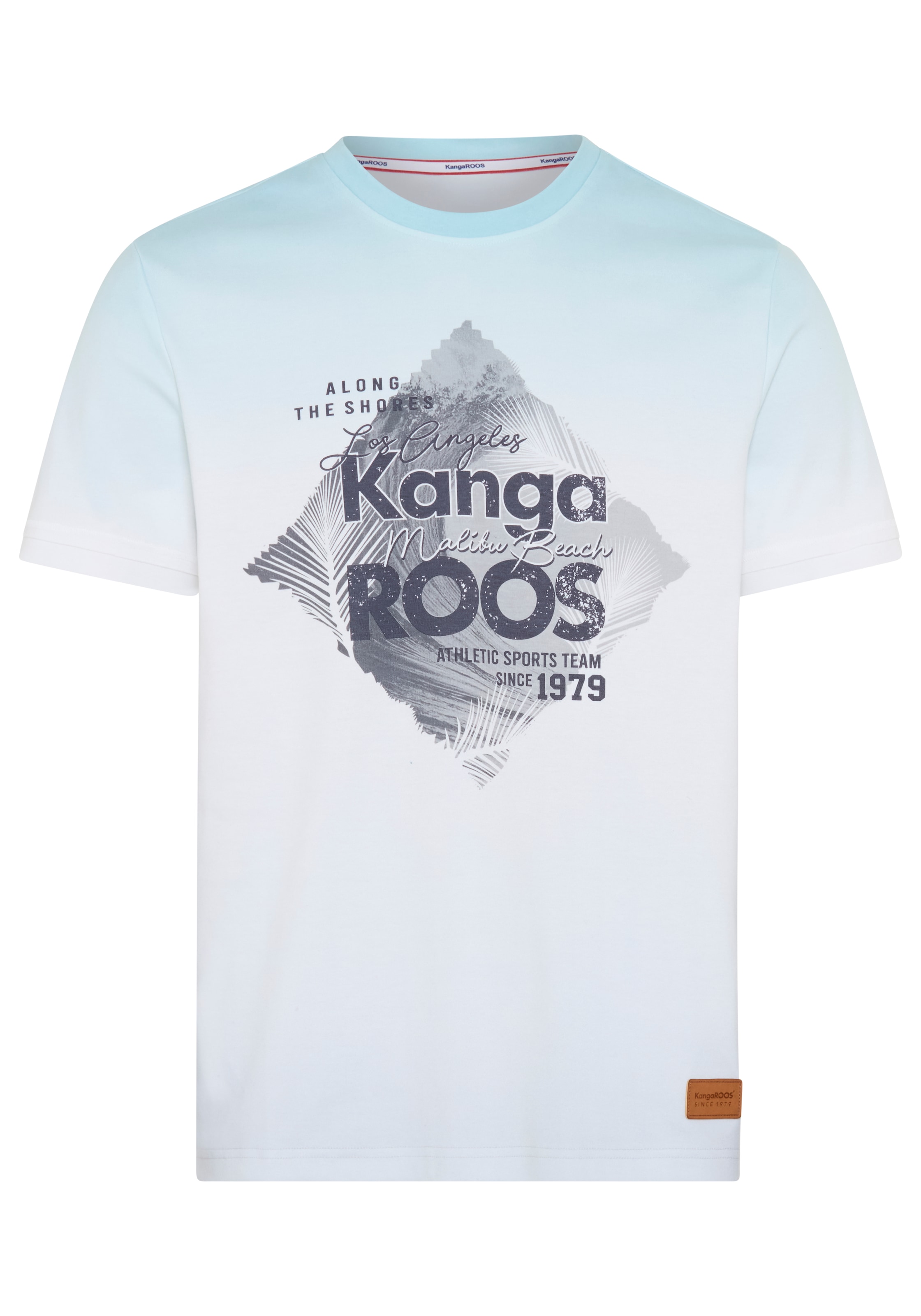 KangaROOS T-Shirt schmale Passform, Halbarm, angesetztes Bündchen am Ärmelabschluss