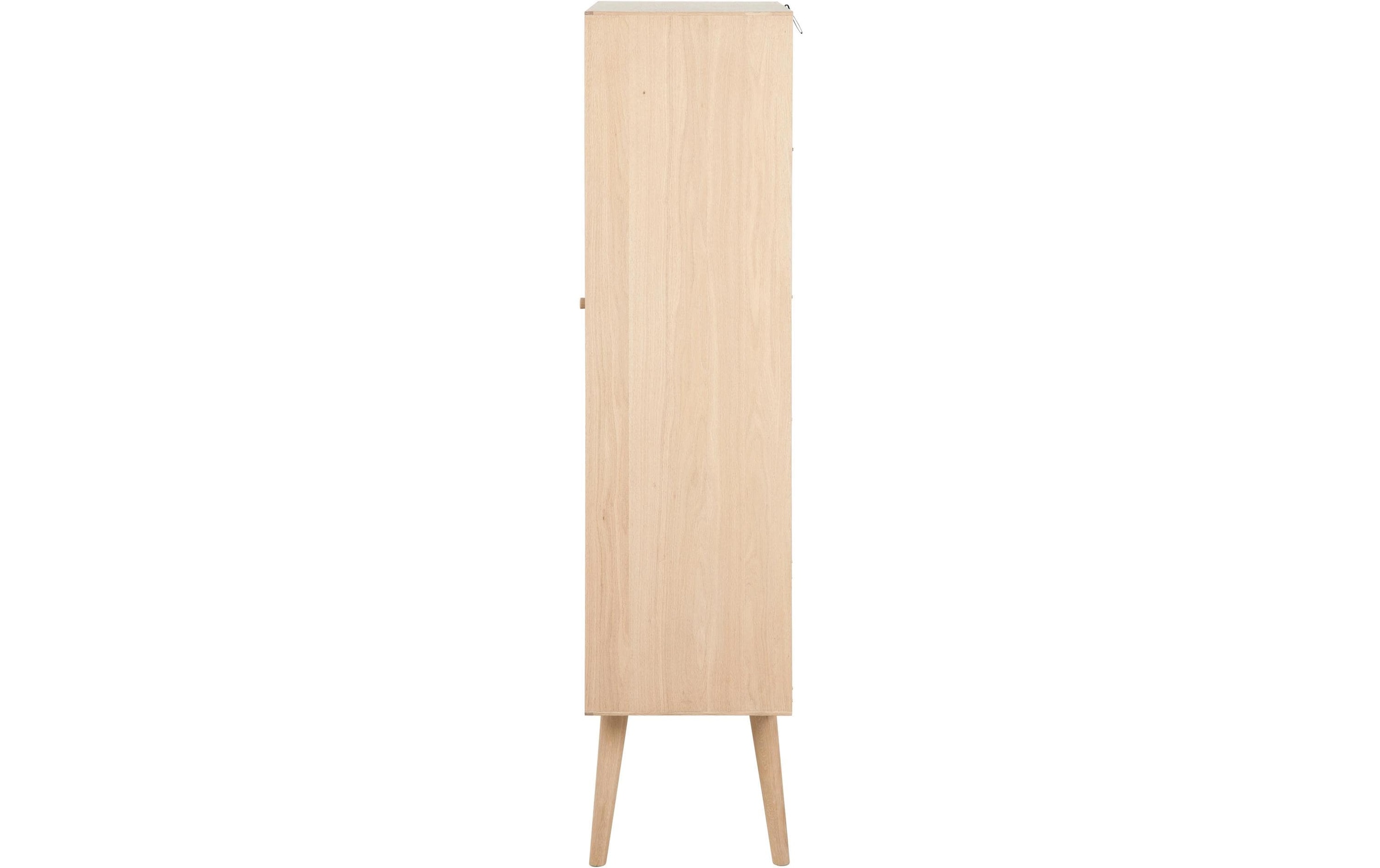 AC Design Vitrine »Century 72 x 36 x 143.2 cm« Elegante Vitrine mit Glaseinsatz und Schubladen in pigmentierter Eiche