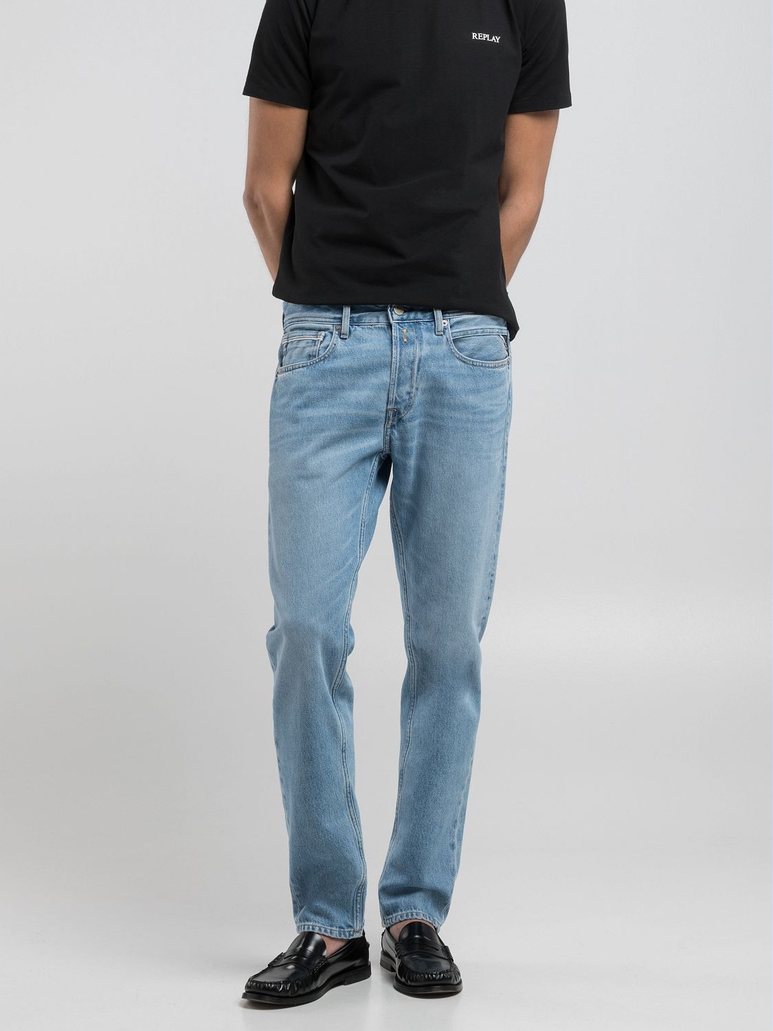 Replay Straight-Jeans »GROVER« in vielen verschiedenen Waschungen, mit Stretch