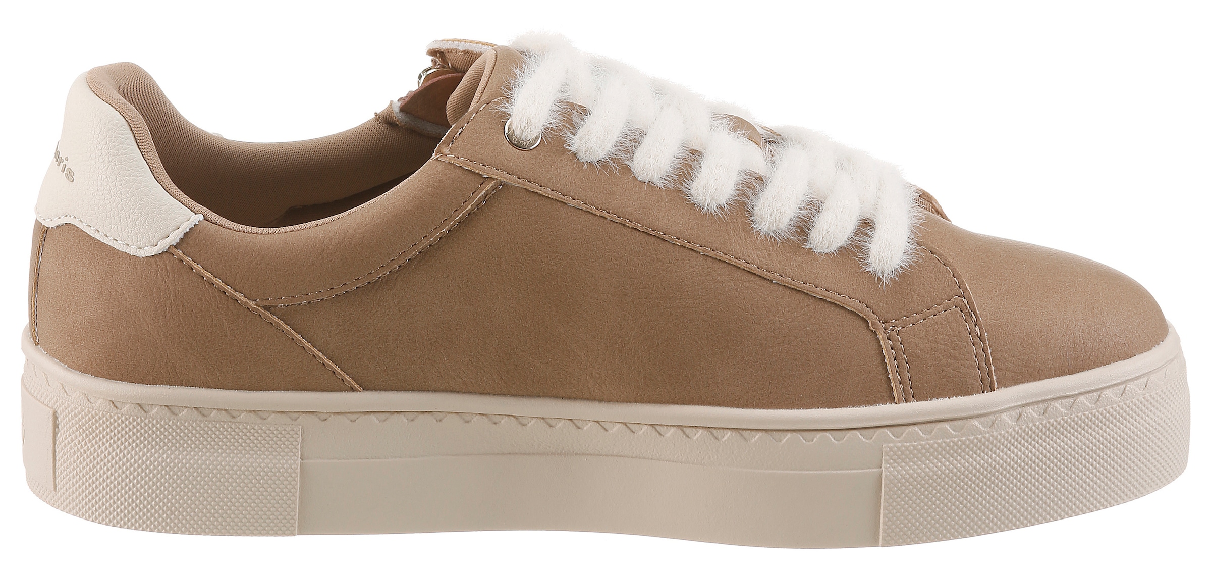 Tamaris Sneaker  Freizeitschuh, Schnürer mit Reissverschluss in veganer Verarbeitung