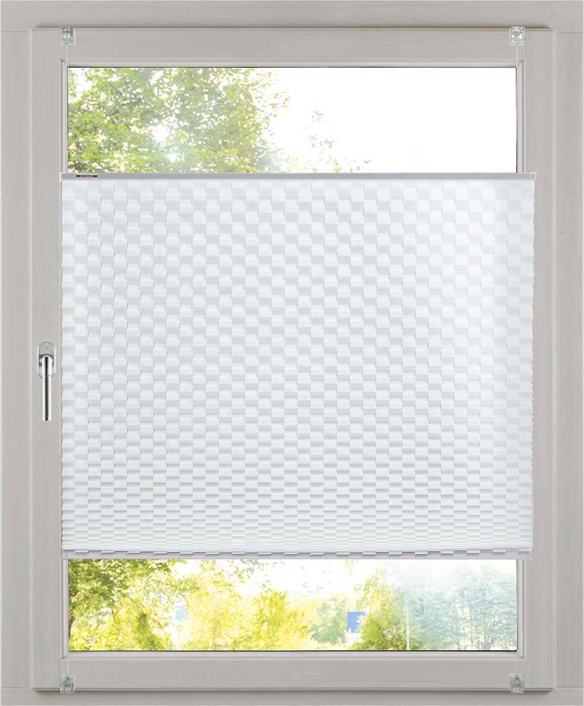 K-HOME Plissee »Diamantplissee von K-home, 3D-Effekt, patentiertes Design« Lichtschutz ohne Bohren verspannt