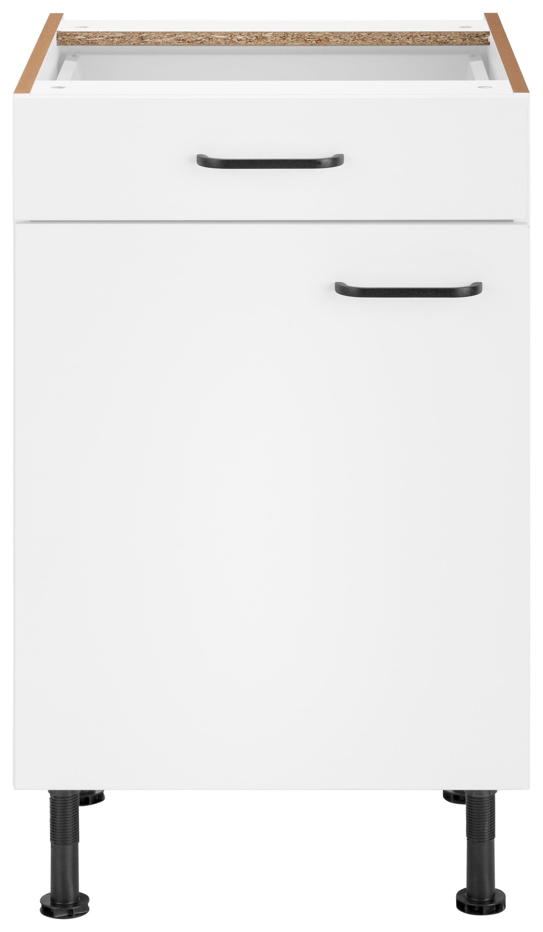 OPTIFIT Armoire basse »Elga« mit Soft-Close-Funktion, Vollauszug, Metallgriffen, Breite 50 cm