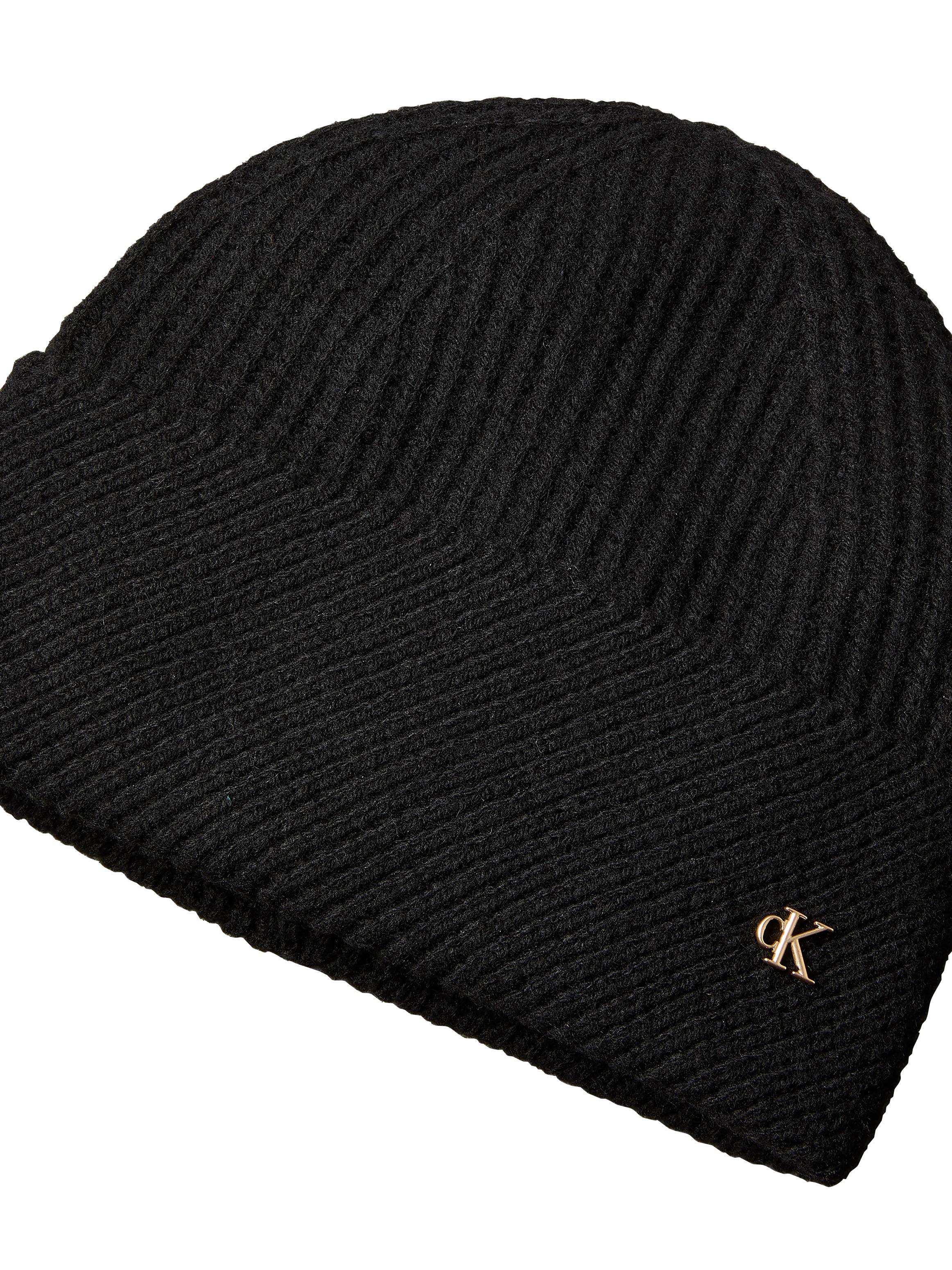 Calvin Klein Jeans Beanie »CK METAL BEANIE+GLOVES GIFTSET« Regular fit mit Markenlabel, Wollmischung