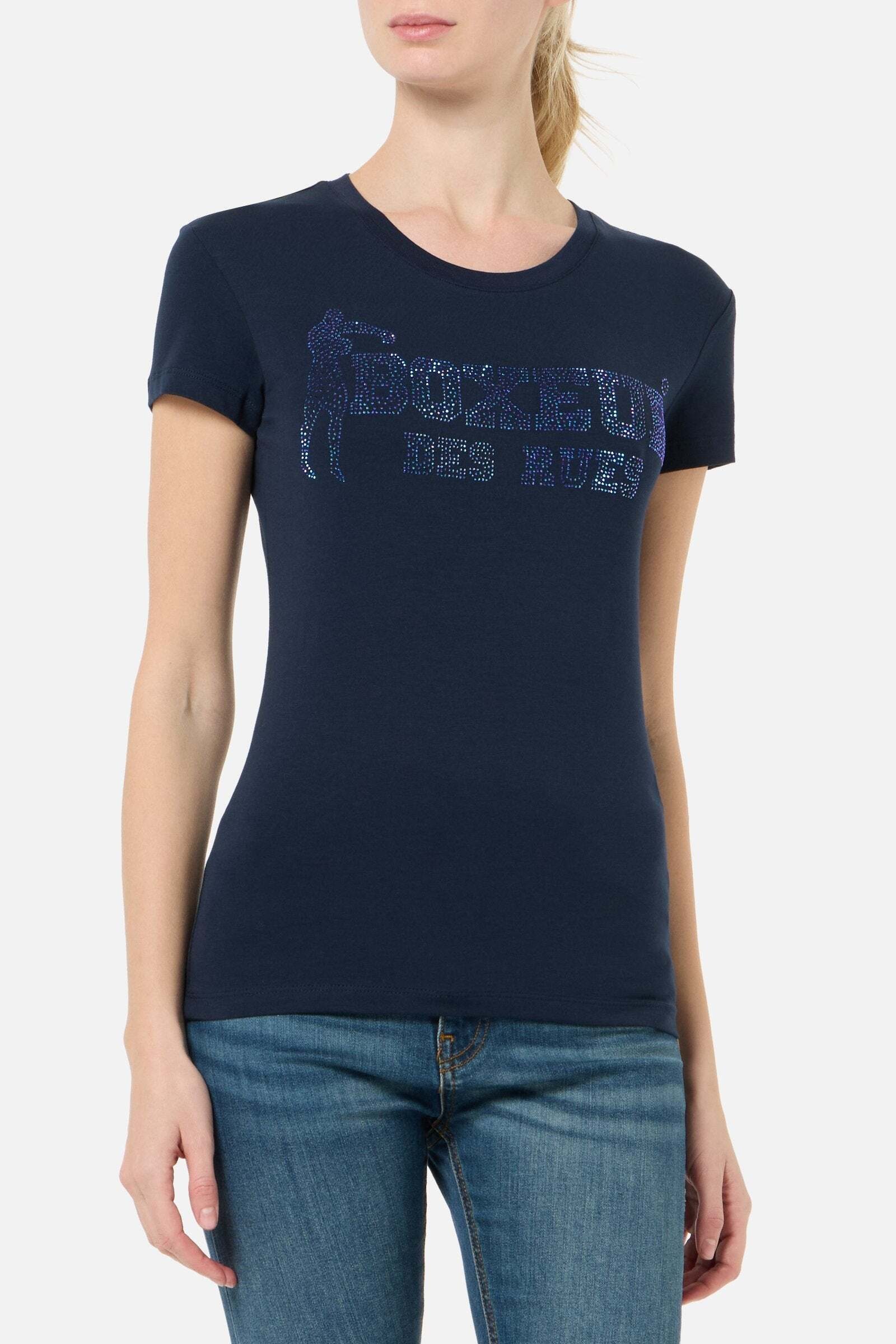 BOXEUR DES RUES T-shirt »BOXEUR DES RUES T-Shirt Rhinestone Logo«