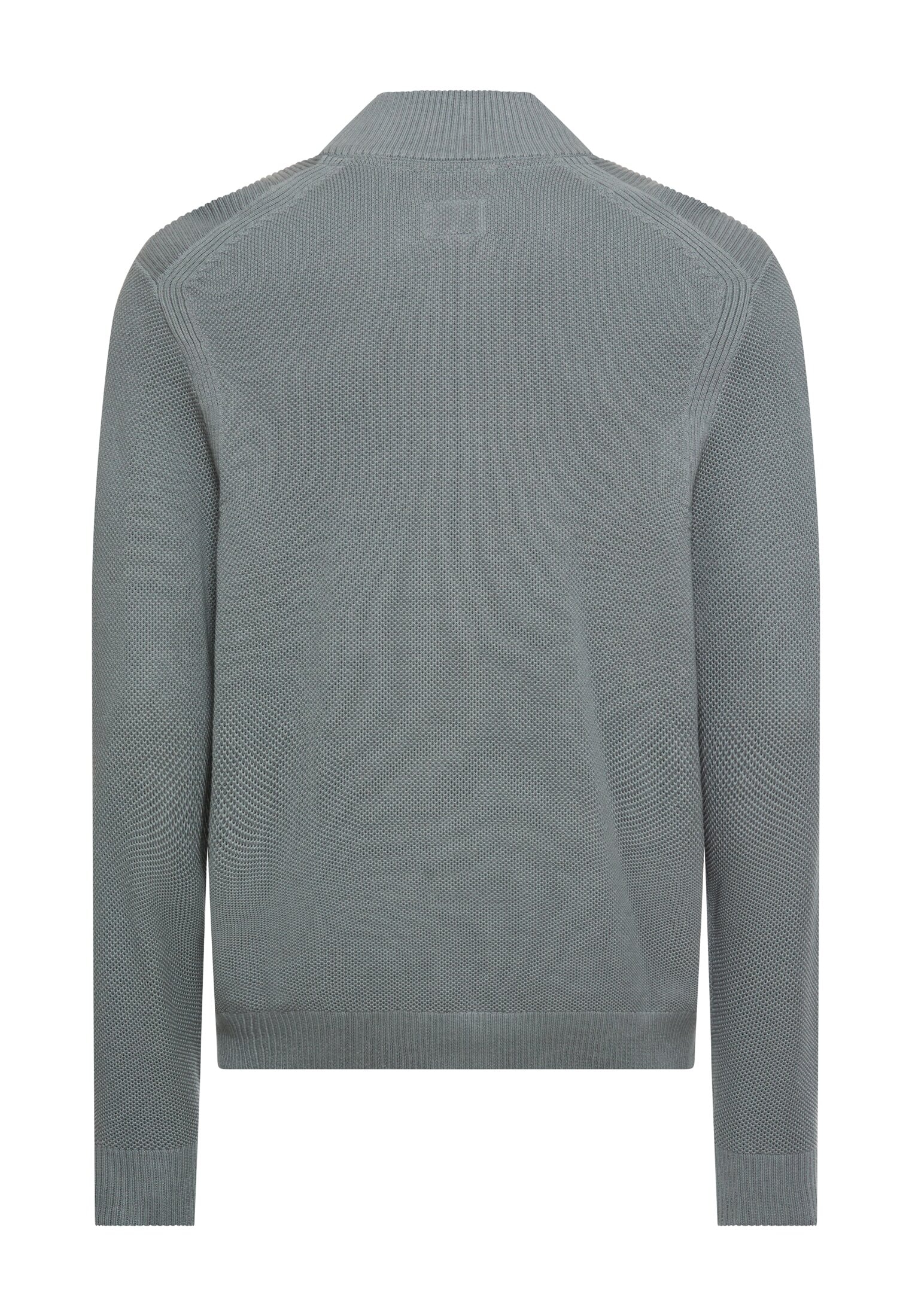 camel active Veste en tricot mit Reissverschluss und Stehkragen