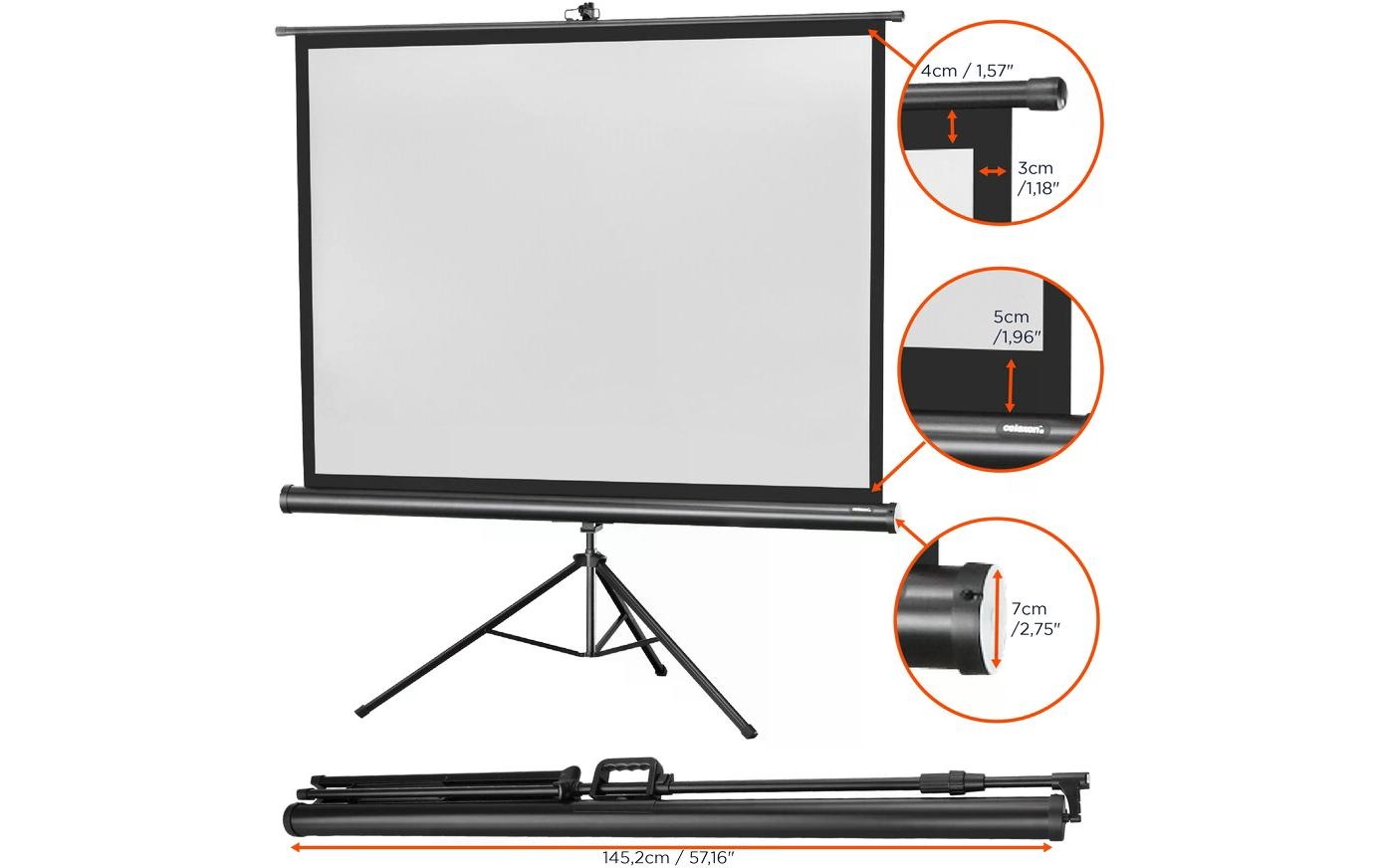 Celexon Écran sur trépied »Eco 133 x 100 cm«