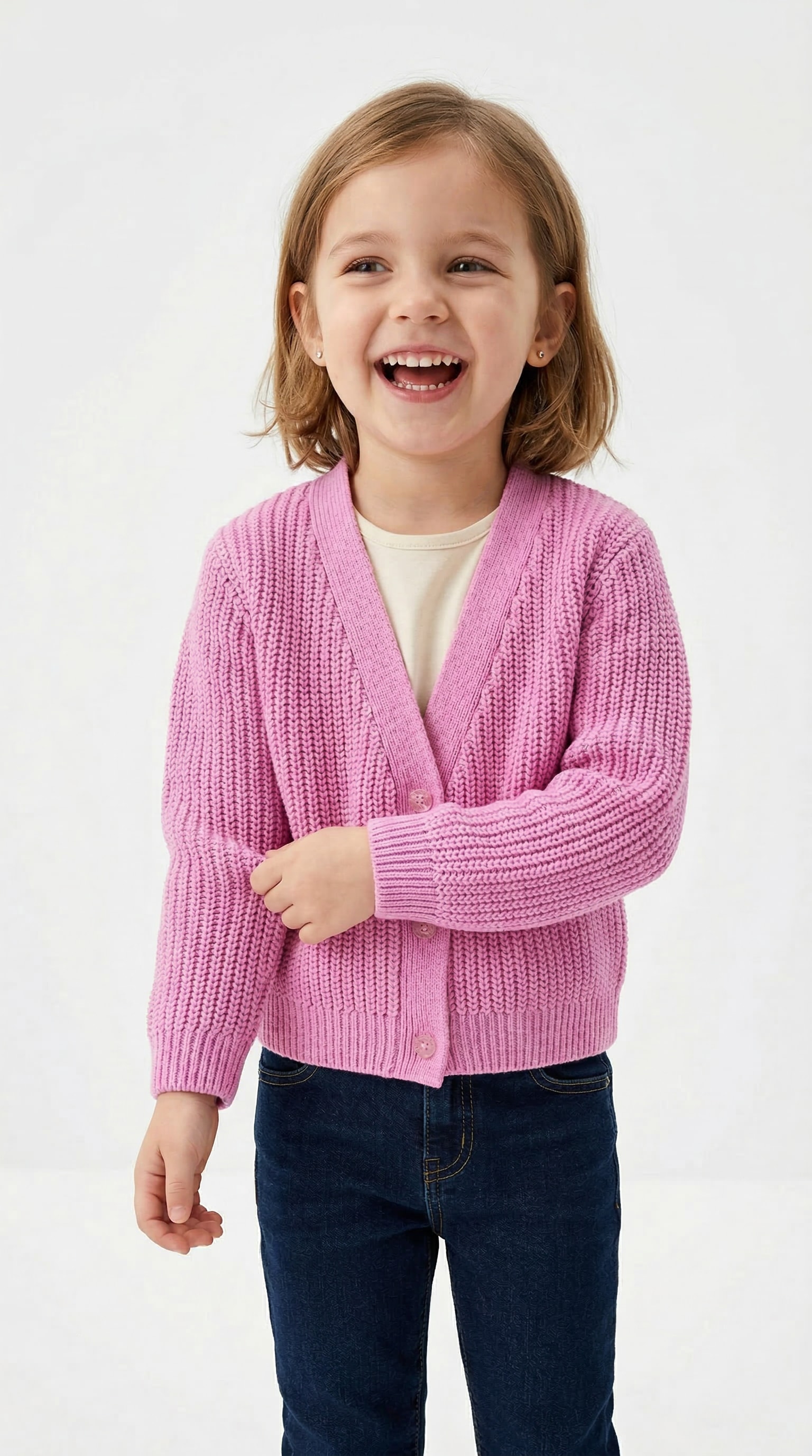 TOM TAILOR Veste en tricot mit V-Ausschnitt