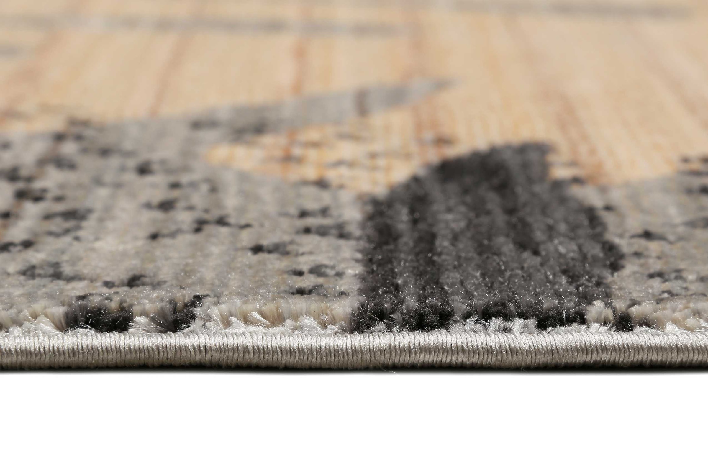 Esprit Teppich »Florence ESP-21077« rechteckig 7 mm Höhe Moderner Designteppich mit Fransen, Dschungel, Wohnzimmer