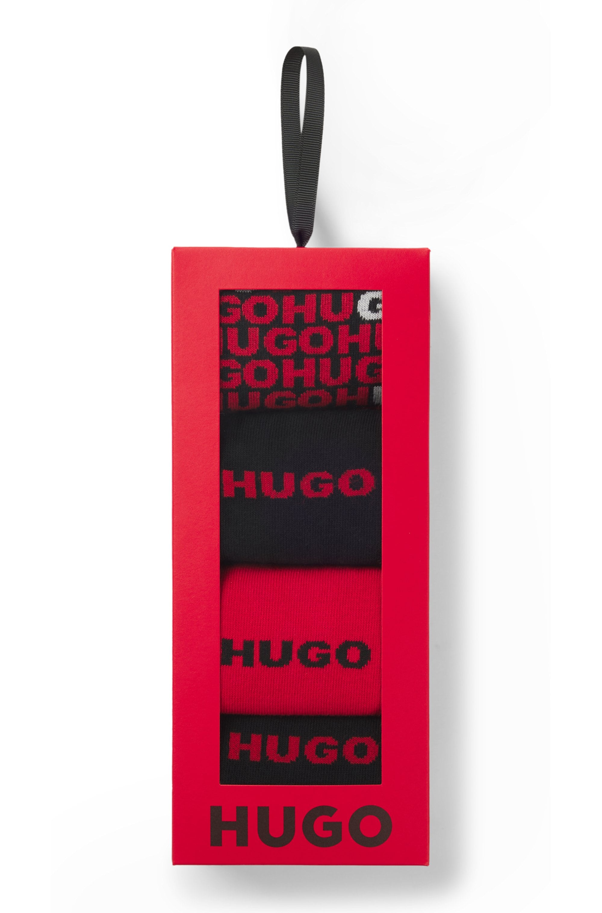 HUGO Underwear Socken »4P GIFT TORTUGA« 4 Paar tlg. mittelhoch, mit Logo-Details, in Geschenkbox