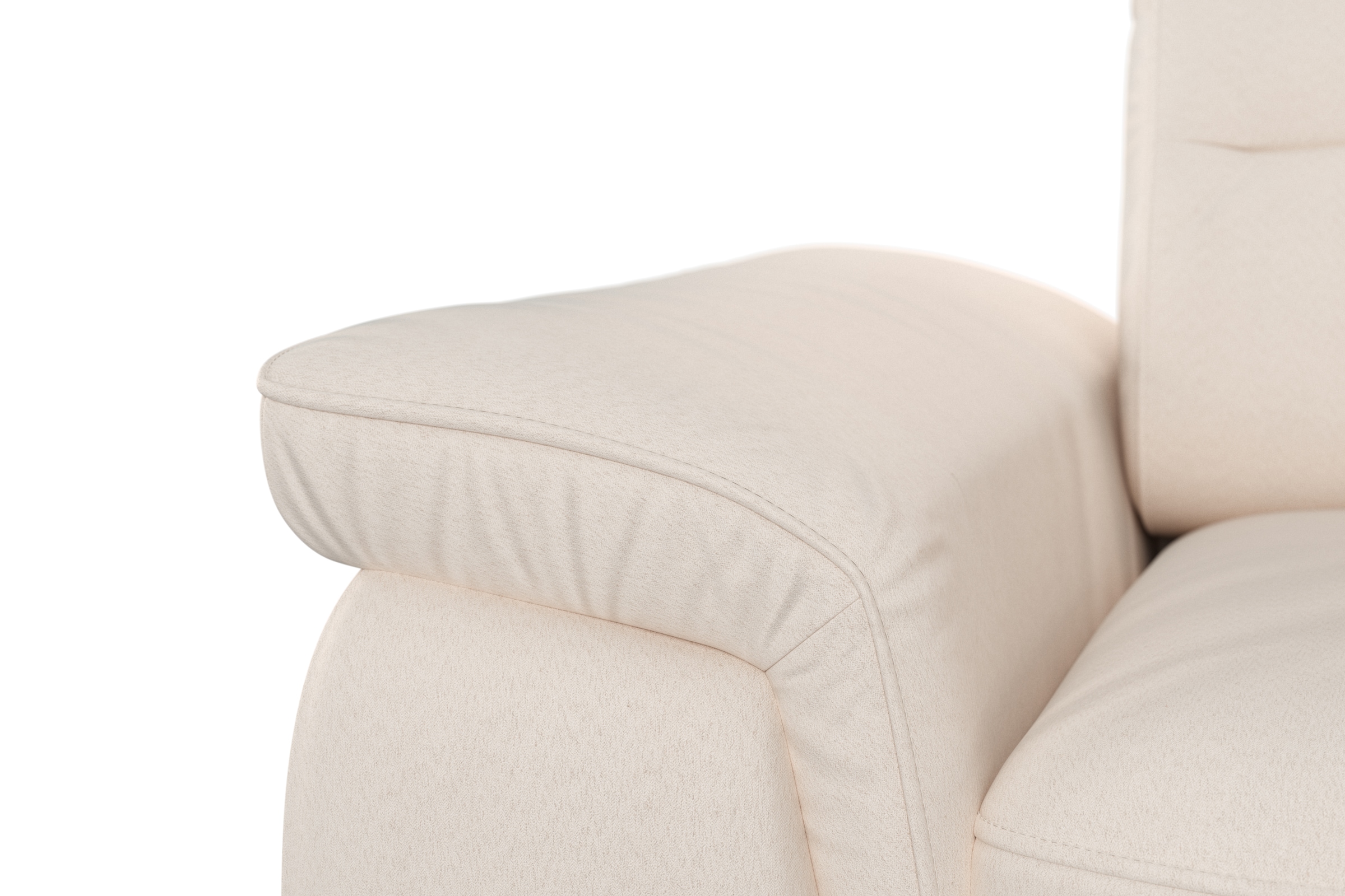 sit&more Canapé d'angle »Sinatra L-Form« optinal mit Kopfteilverstellung und Armteilfunktion, Metallfüsse