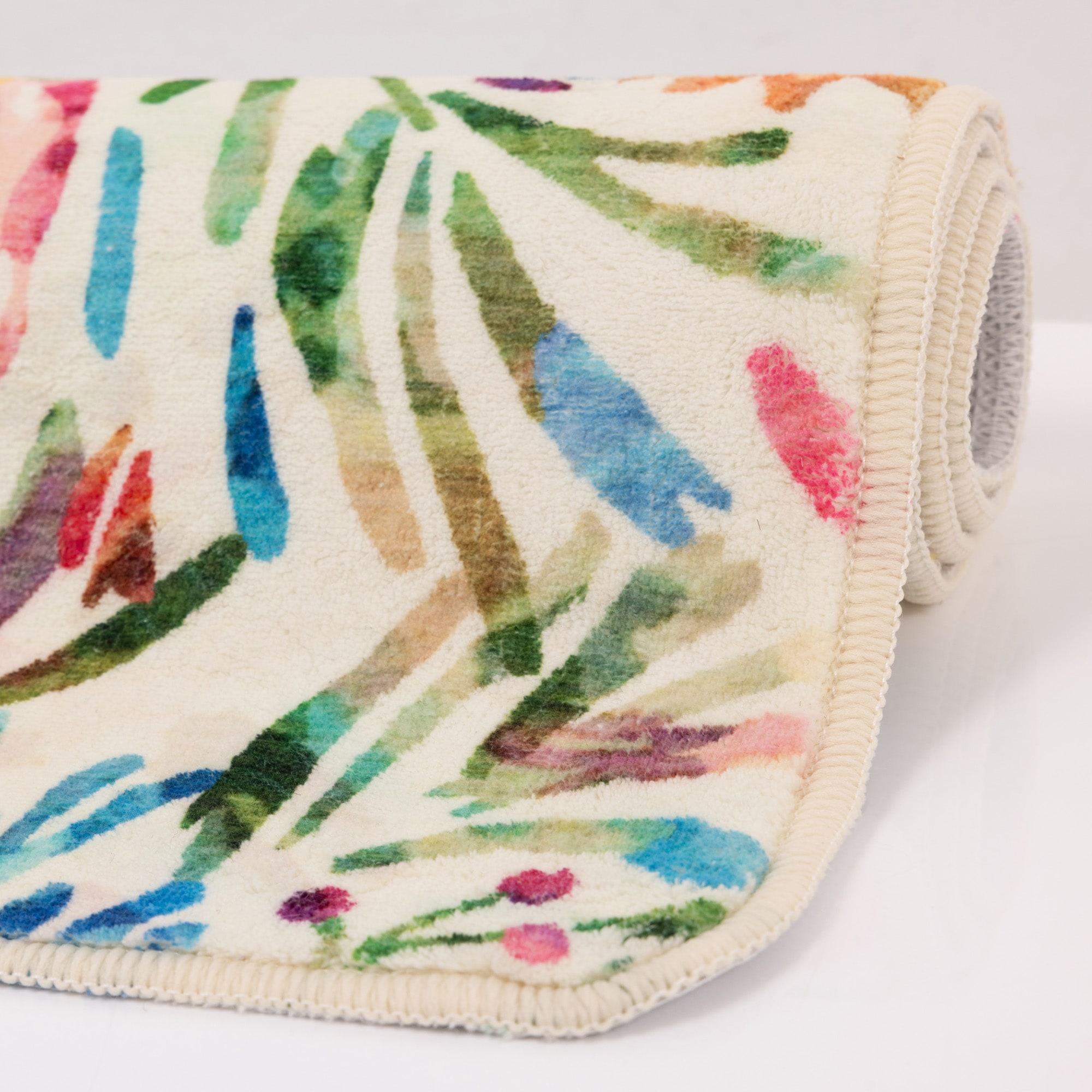 Gino Falcone Tapis de bain »Aquata GF-158, Badvorleger, Badezimmer Teppich« Höhe 5 mm Badteppich, bedruckt, Blumen Design, rechteckig