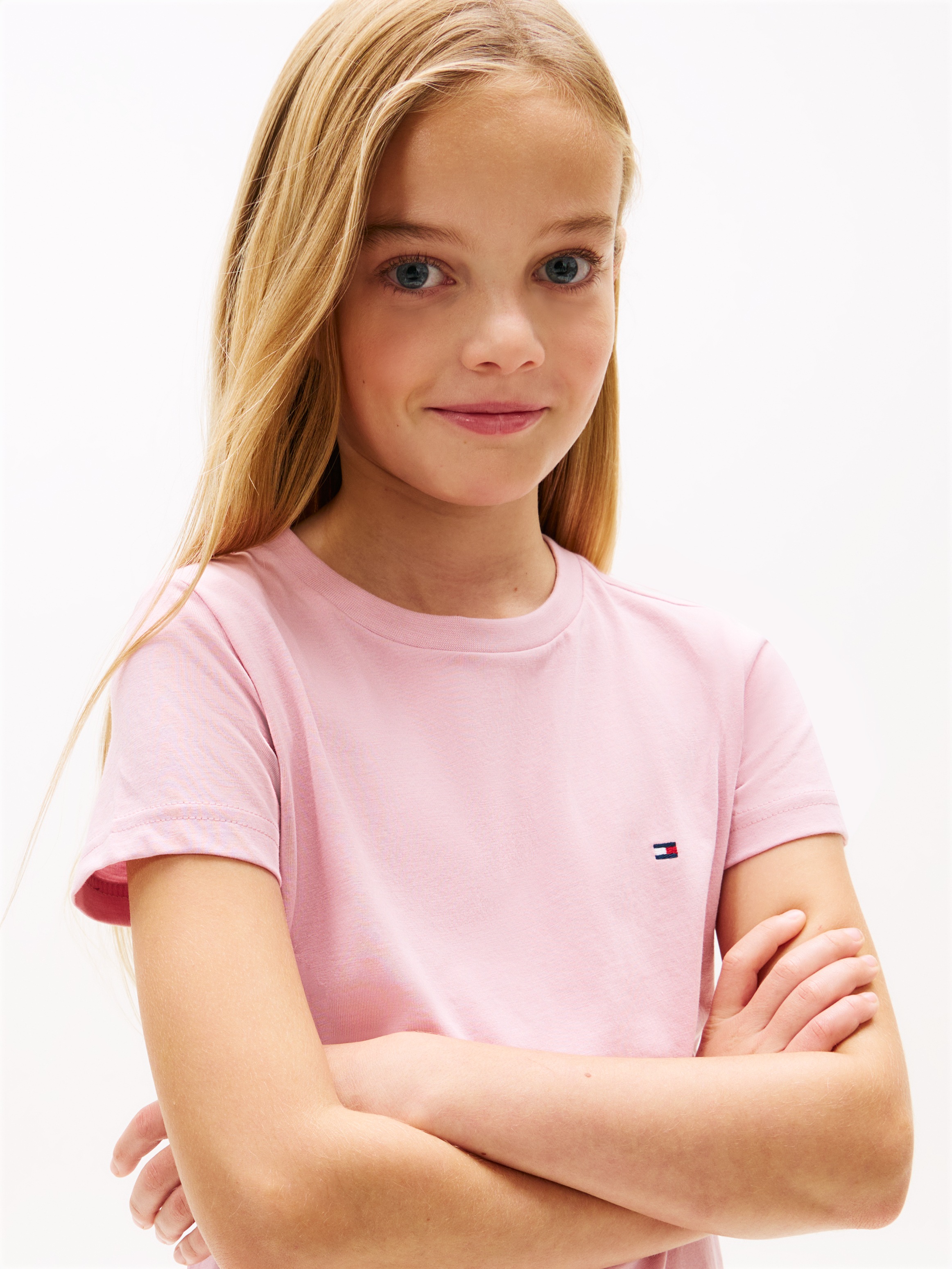 Tommy Hilfiger Underwear T-shirt »2P CN TEE mit Stickerei und Rundhals im 2er-Pack« Packung, 2er-Pack, 2 pièces unifarben, casual, regular fit, Baumwolle, Rundhals