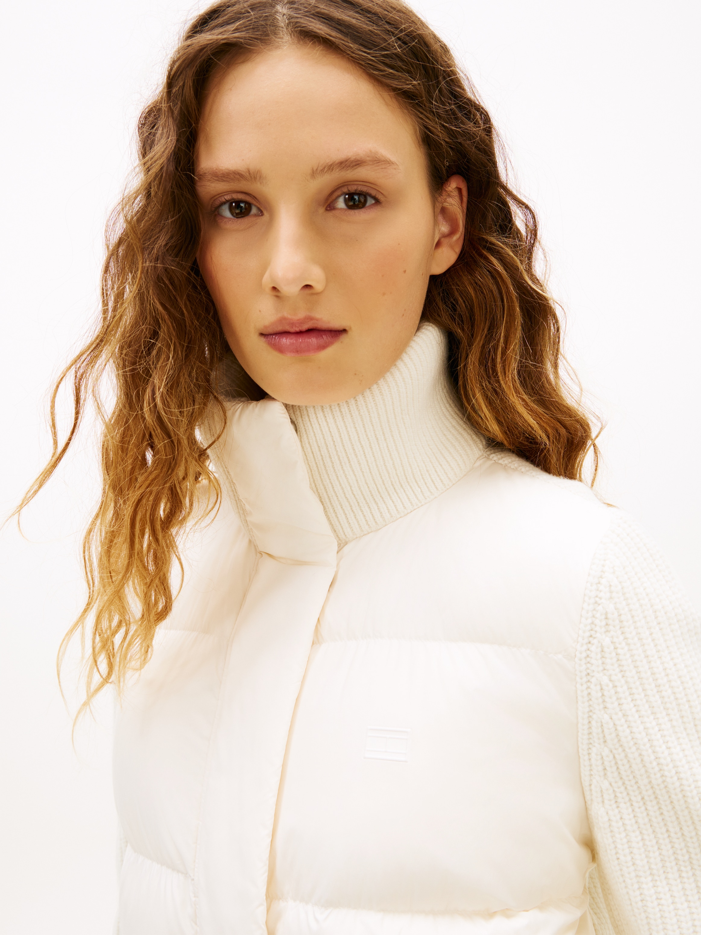 Tommy Hilfiger Steppjacke »MODERN DOWN KNIT MIX REG JACKET«