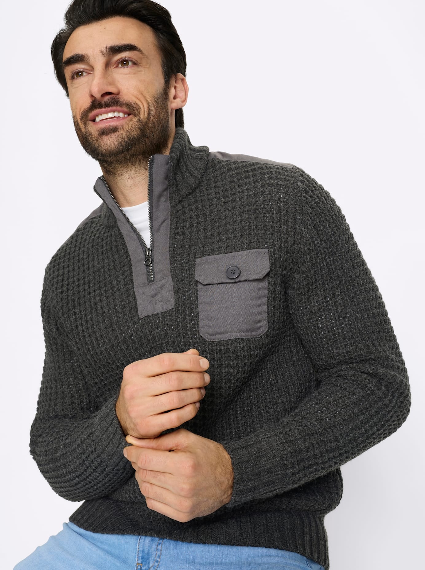 Marco Donati Stehkragenpullover »Pullover«