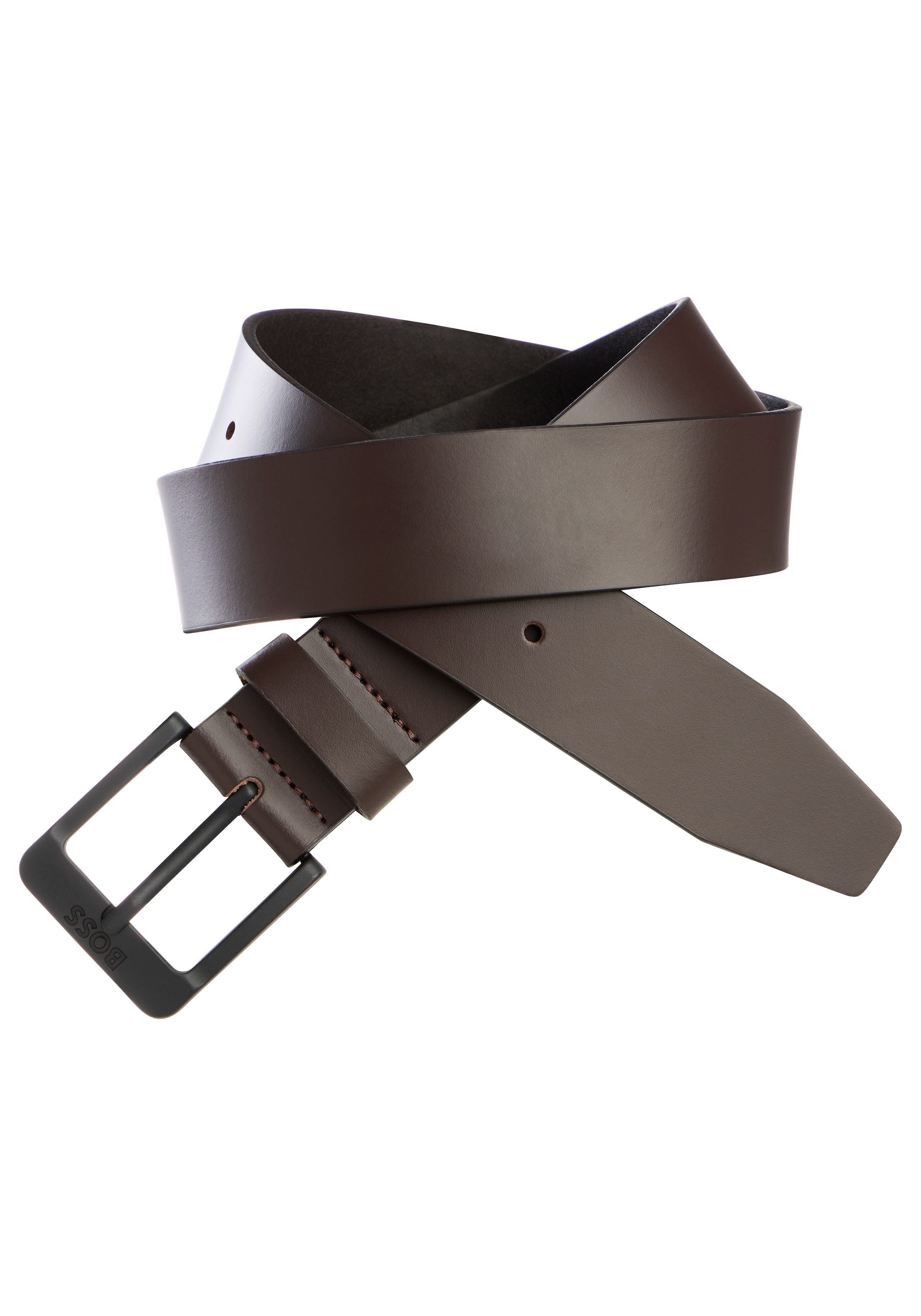BOSS Ceinture en cuir »Jemio-B_Sz40« mit BOSS-Prägung im Metall