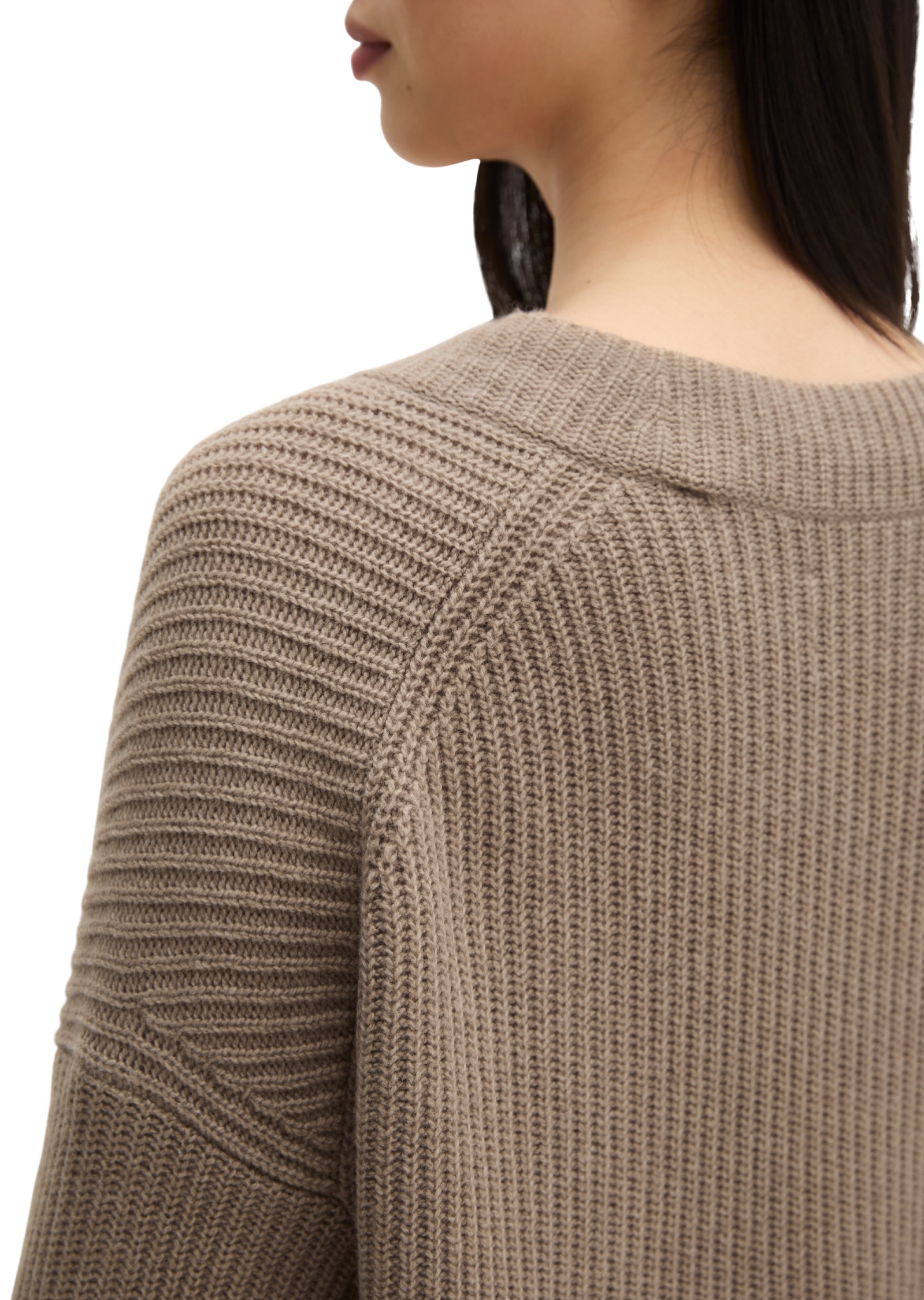 Marc O'Polo Pull col V ample en mélange laine vierge douce