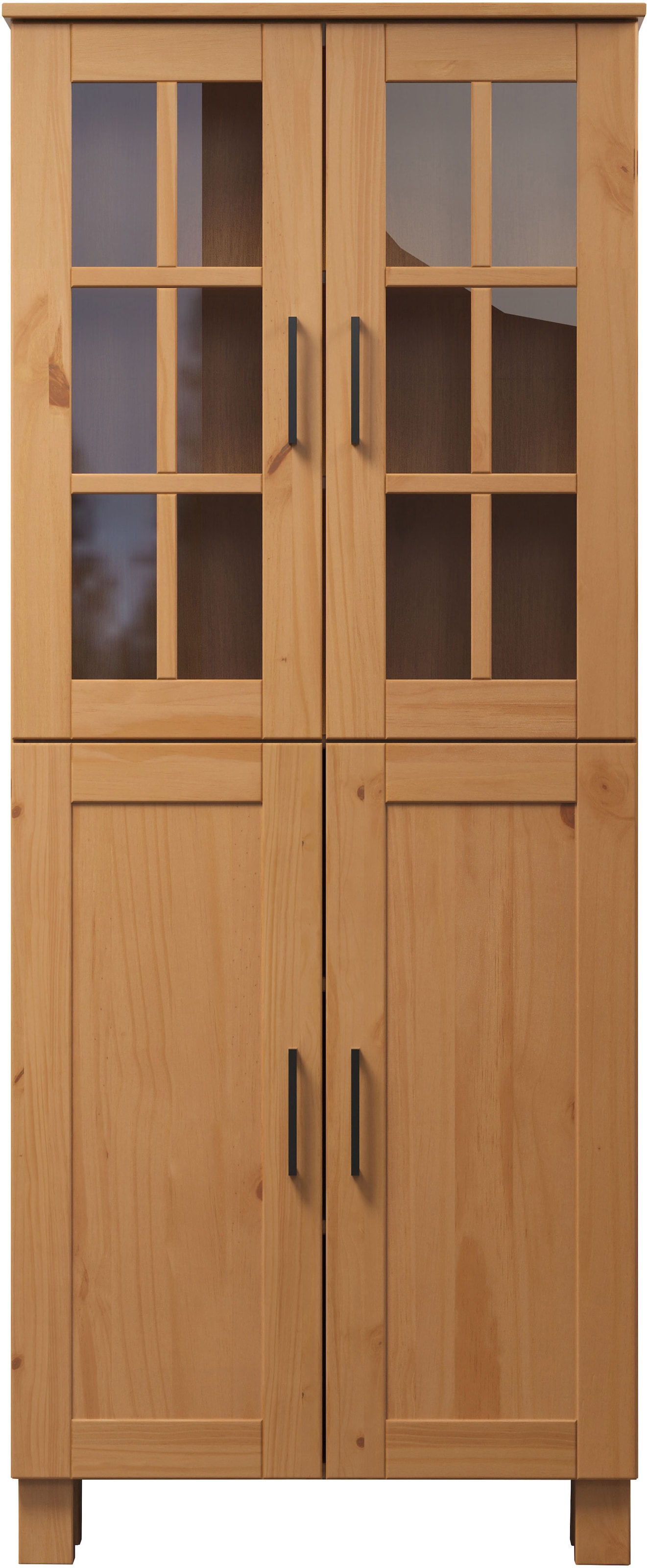 welltime Armoire haute »Ulea« 1 cuis tlg. Breiter Badschrank aus Massivholz - Masse (B/T/H) 70/30/170 cm