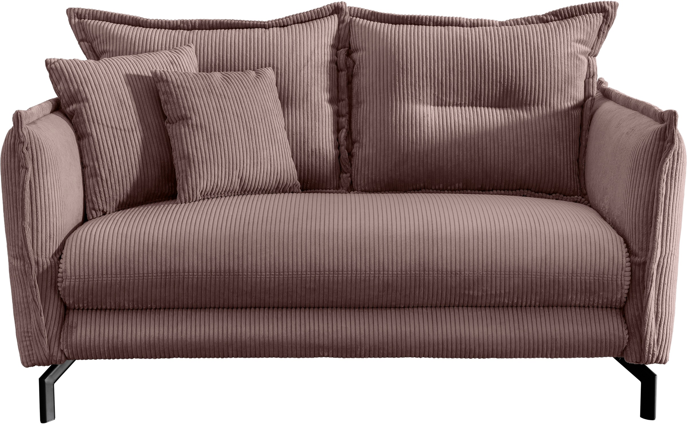 Home affaire 2-places »LAVA  Breite 168 cm, modern & elegant, aktuelle Kissenoptik, bequem« Armlehnen verstellbar