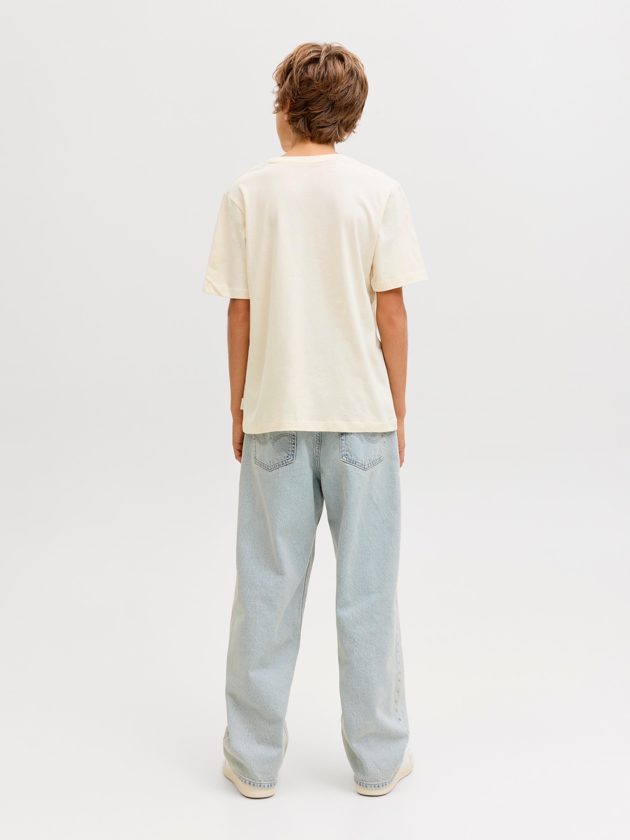 Jack & Jones Junior T-Shirt »JORINWOOD BLOCK BRAND TEE SS CN NOOS JNR«