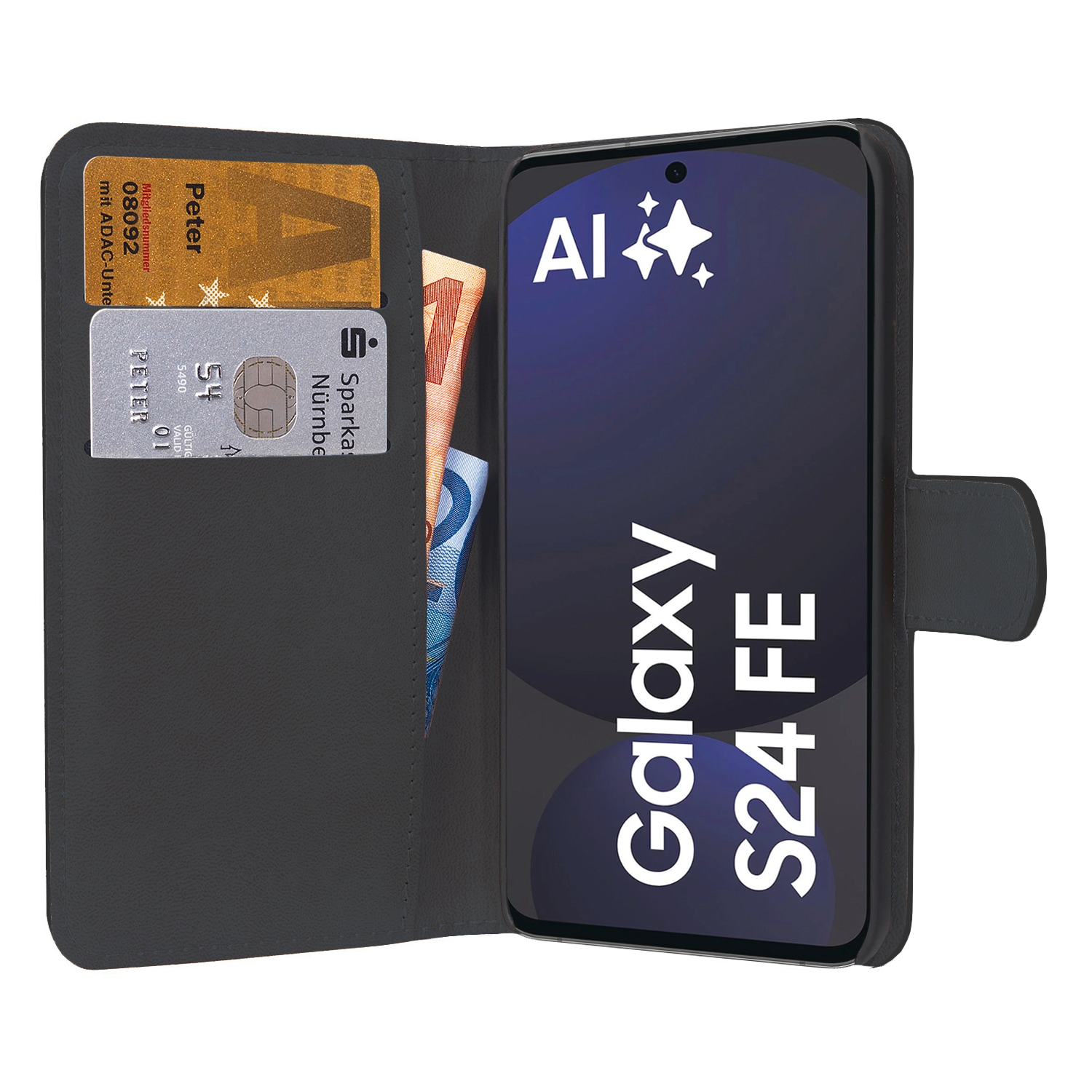 PEDEA Handyhülle »Book Cover Classic für Samsung Galaxy S24 FE« Backcover, Schutzhülle, Handyschutzhülle, Case, Schutzcase, stossfest