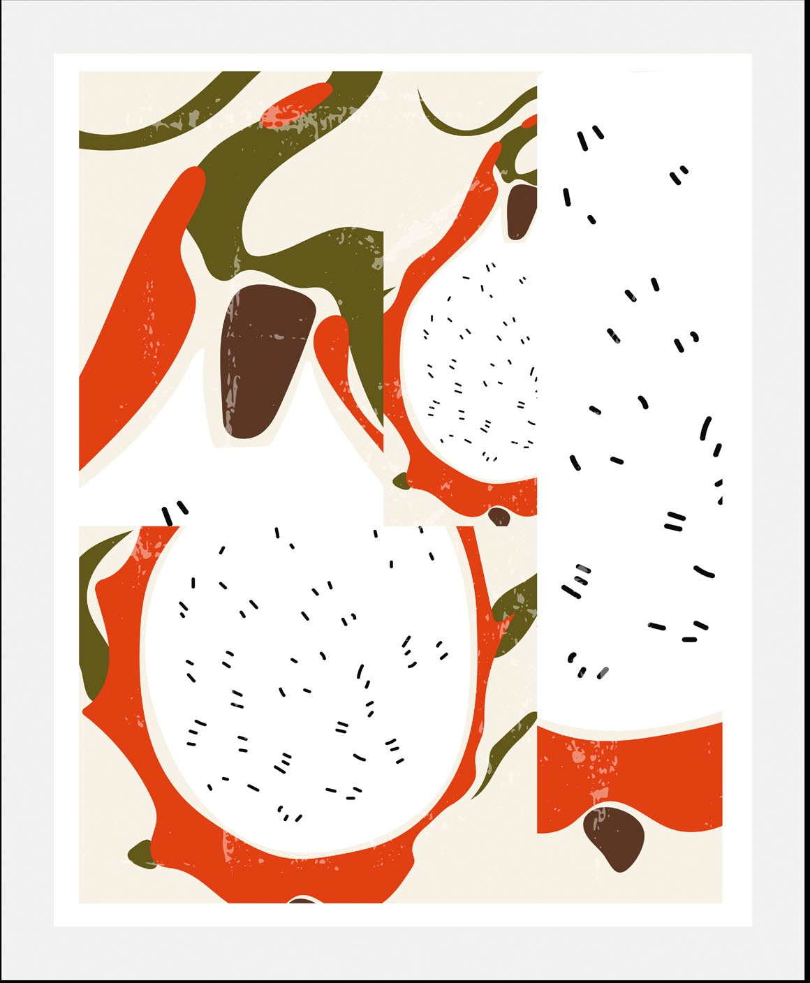 queence Bild »Frodo« Abstrakt | Essen | Kunst | Lebensmittel | Obst | Obst Bilder 1 Stk. tlg. gerahmt
