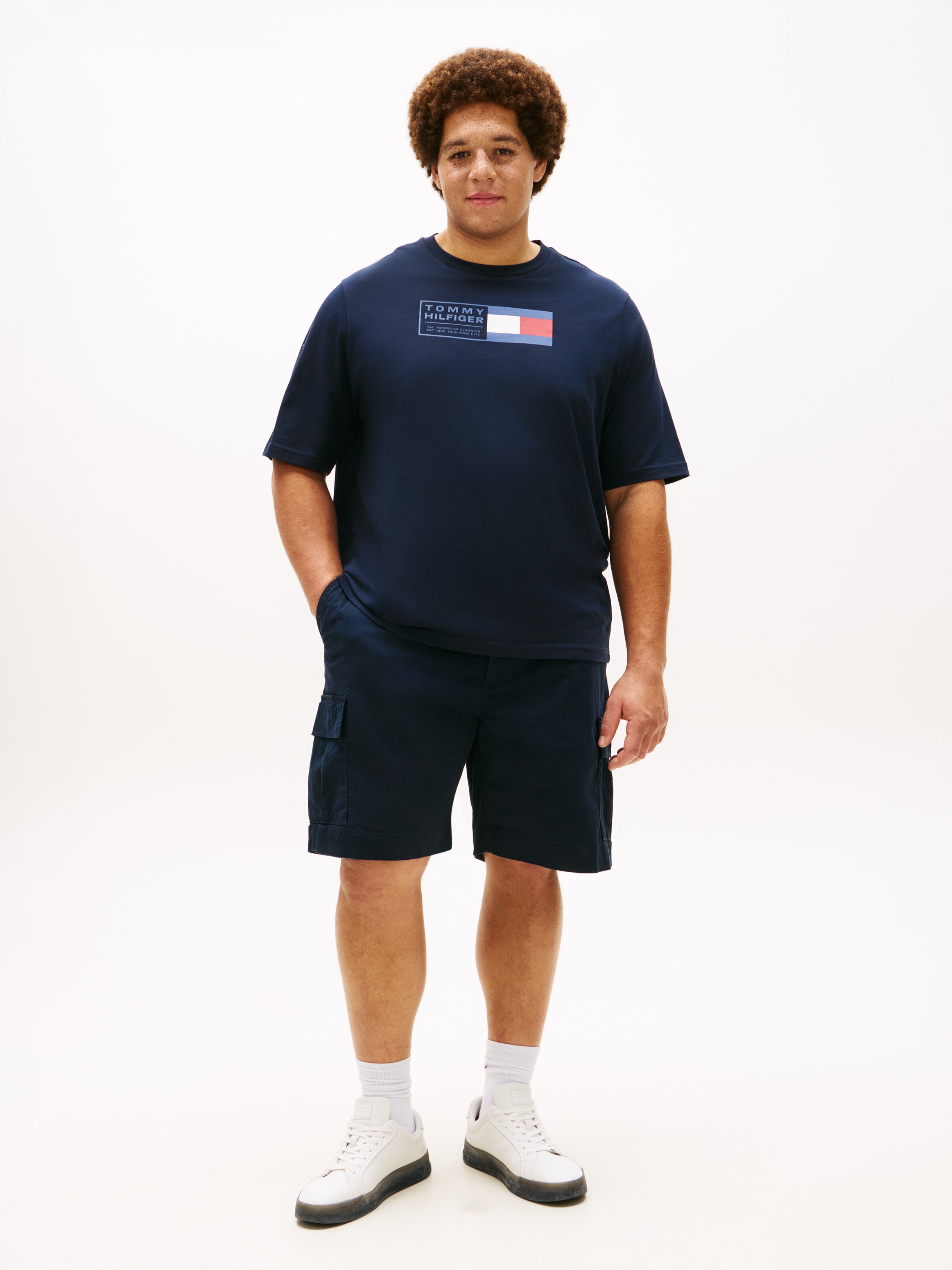 Tommy Hilfiger Big & Tall T-Shirt »BRAND LOVE TEXT« Regular fit für grosse Grössen