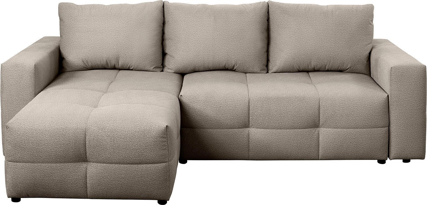 exxpo - sofa fashion Canapé d'angle Praktische Funktionsecke mit Federkern, Bettfunktion und Stauraum