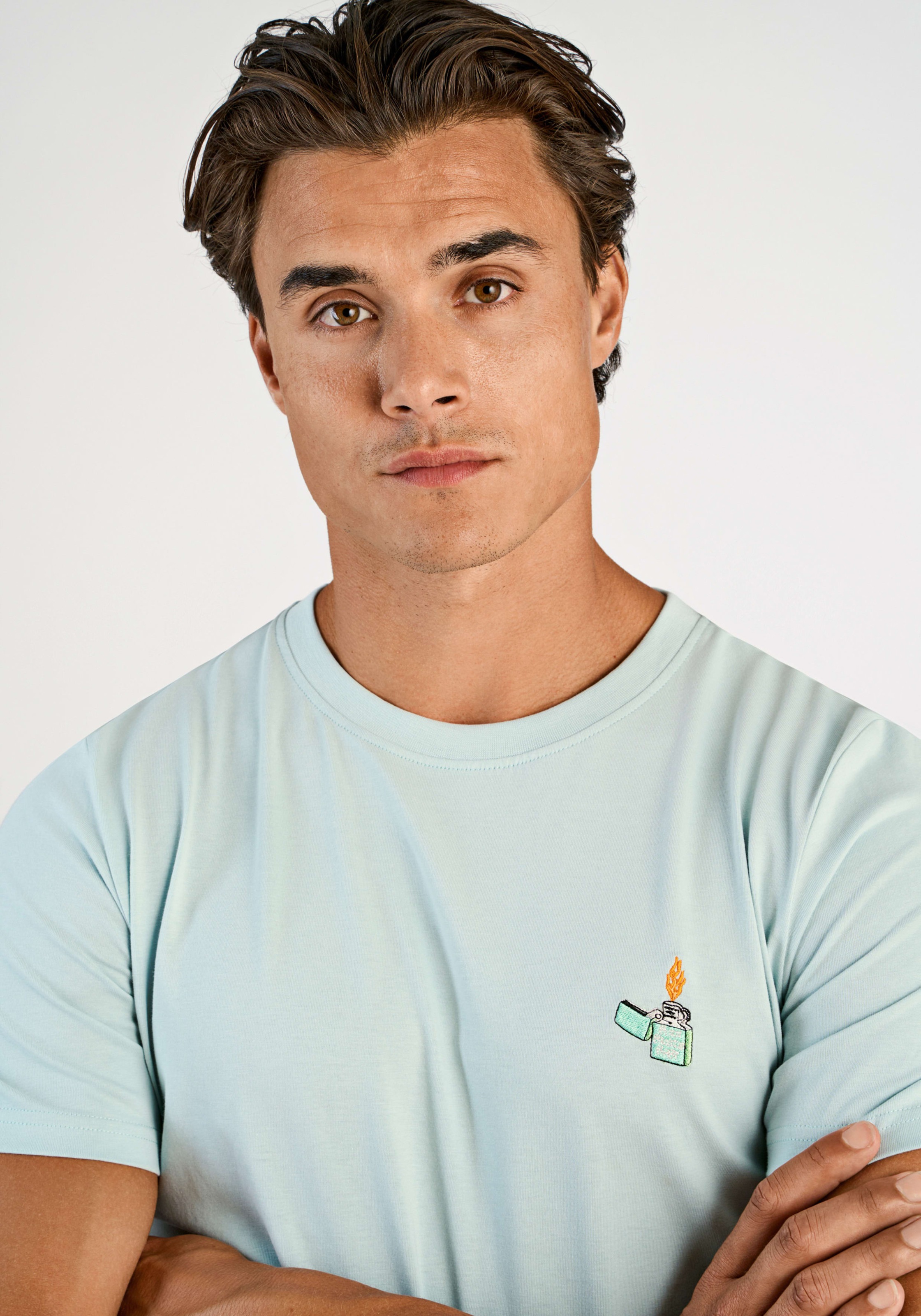 LINDBERGH T-shirt mit Statement-Stickerei auf der Brust
