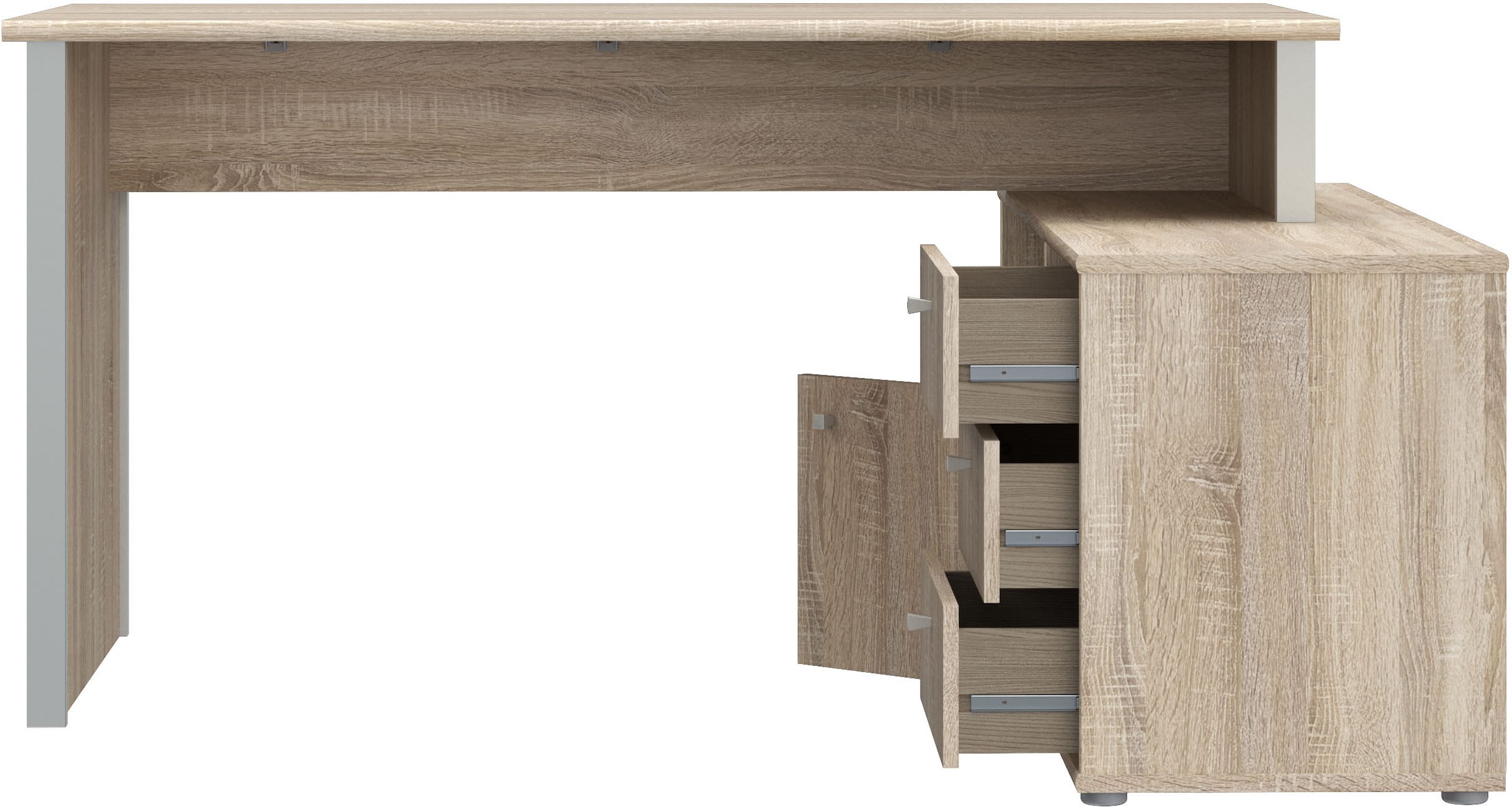 FORTE Bureau d'angle »Tempra« beaucoup de rangement, largeur 151 cm