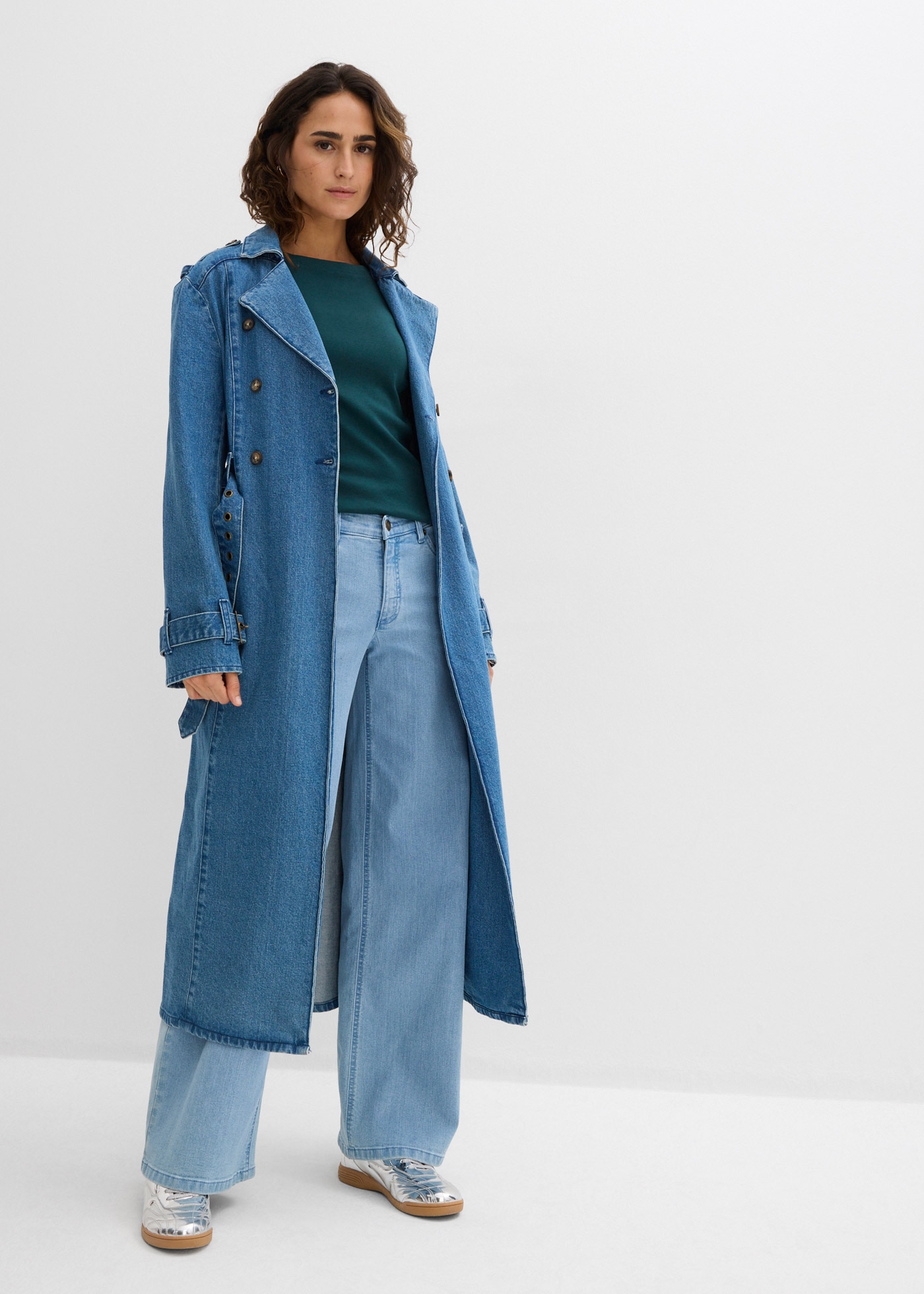 bonprix T-shirt à manches longues eng anliegende Passform, lange Ärmel, Basic-Shirt