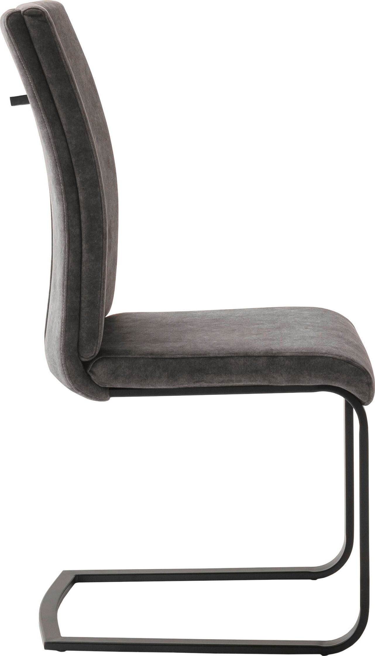 MCA furniture Freischwinger »Hudson Schwingstuhl 4er Set« (Set) 4 Stk.Flachrohr,Vintage-Veloursoptik,mit Griff,belastbar 140 kg