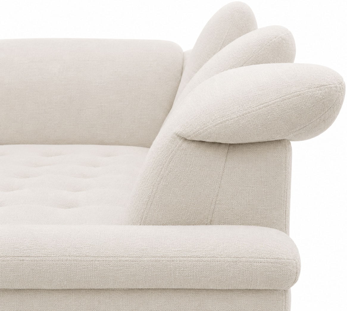 GOODproduct Paysage de salon »Egedal 352 x 214 cm, auch mit Schlaffunktion & Bettkasten, Holzfüsse« Têtes réglables, forme U, en microfibre de luxe facile d'entretien