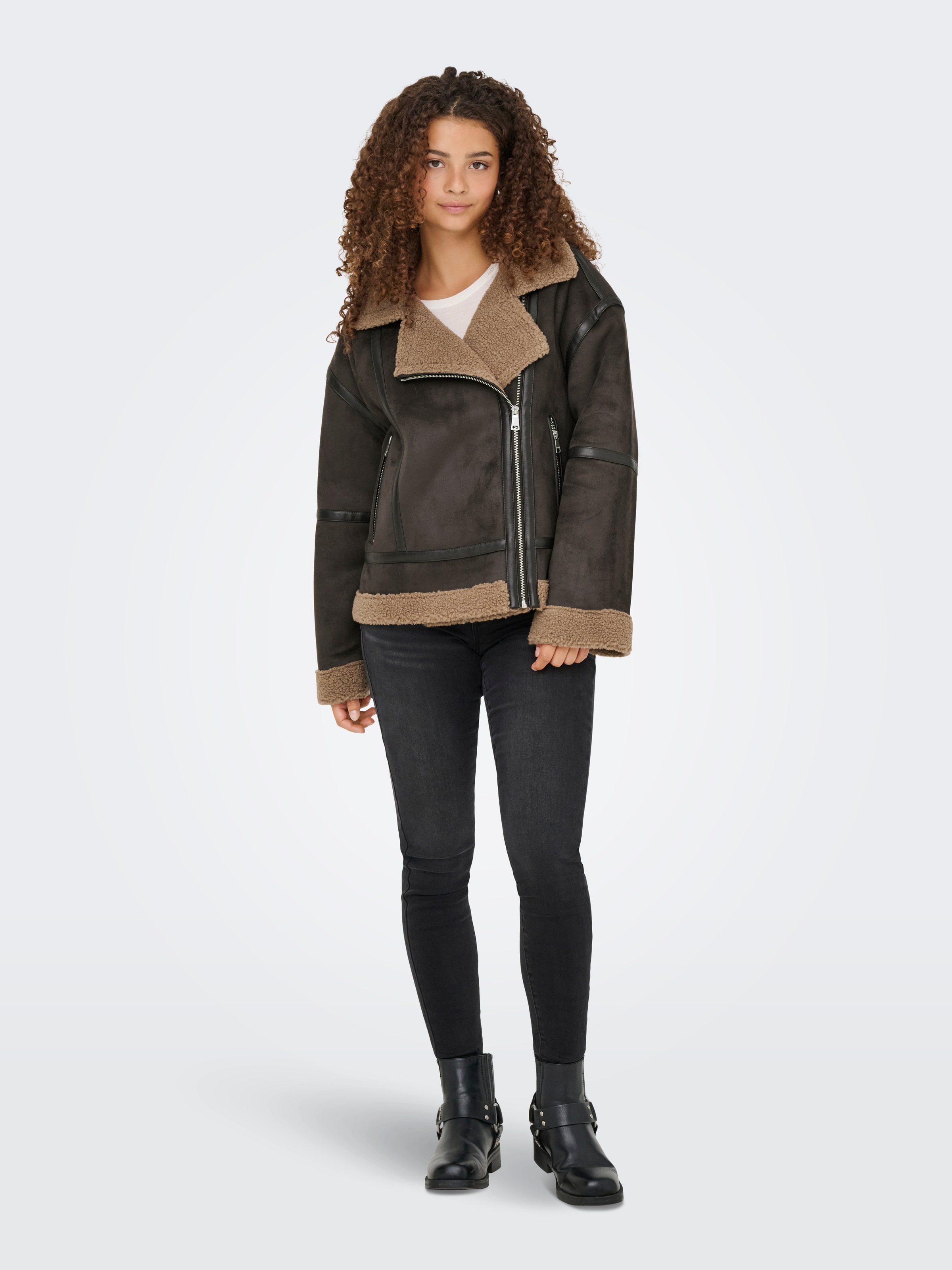 ONLY Pilotenjacke »ONLKENDRA BOND OVERSIZJACKET CC OTW« Kunstfaser