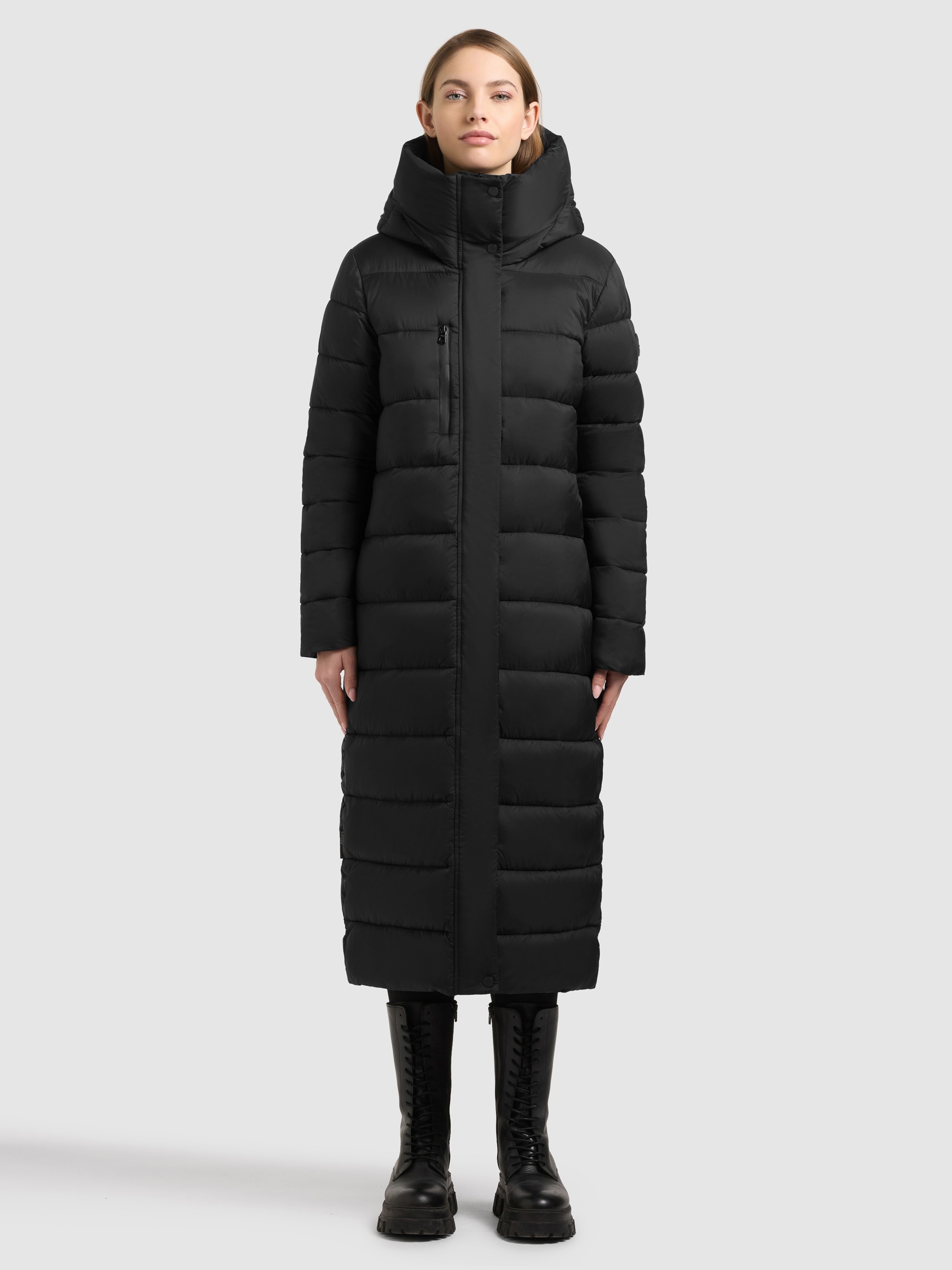 khujo Manteau d'hiver »DAWI2« beidseitig tragbar, gesteppte Optik oder eine glatte Seite