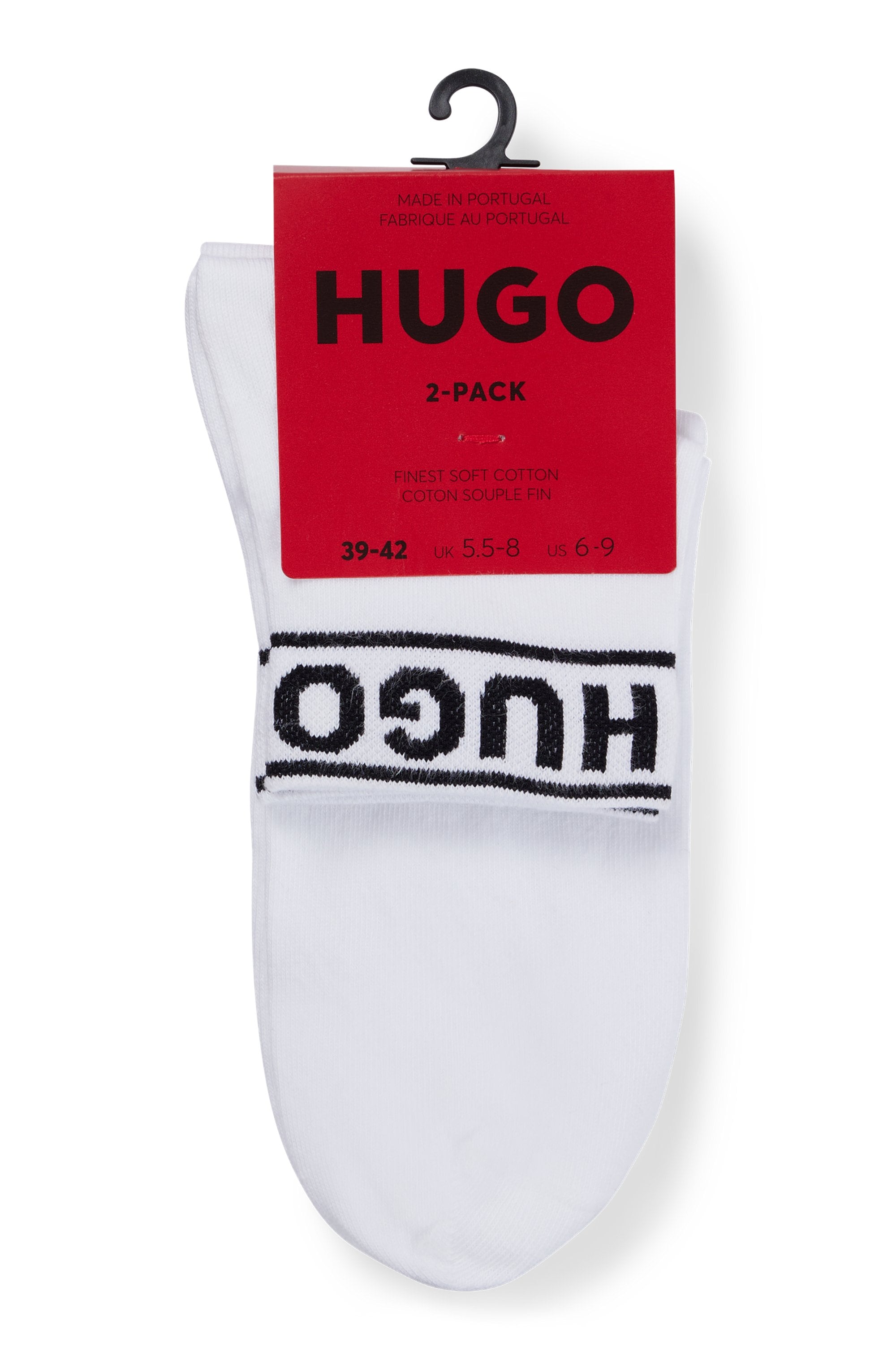 HUGO Underwear Chaussettes de loisirs »2P SH LOGO CC W« Set, 2er, 2 cuis tlg. mit Logobund