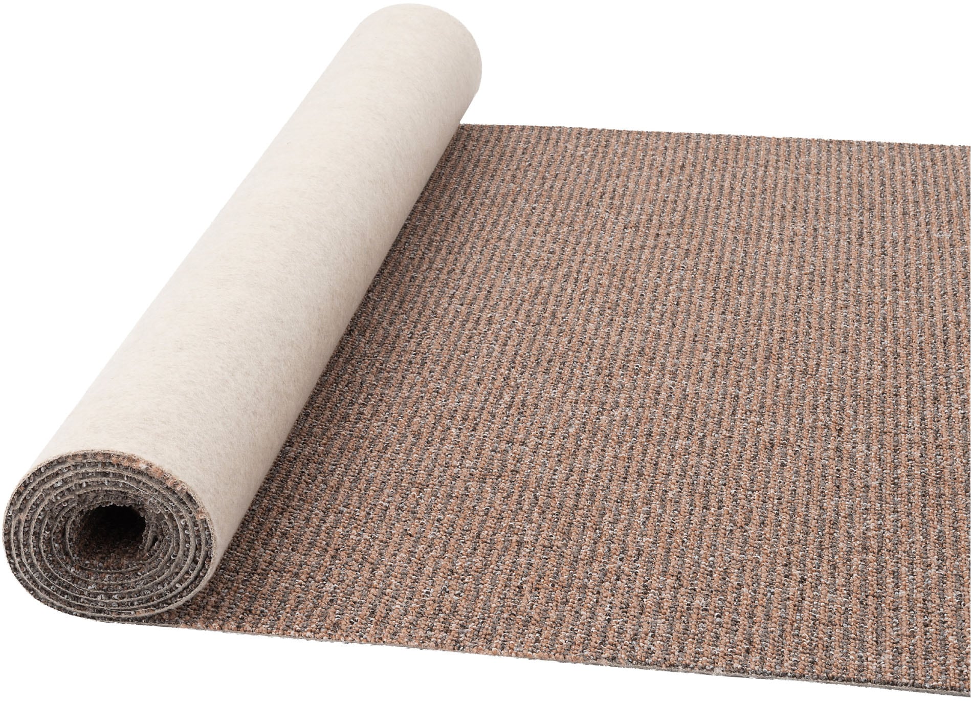 my home Teppichboden »Ruva, Schlinge« rechteckig 6 mm Höhe strukturierte Oberfläche, Breite 400 cm, strapazierfähig, Wohnzimmer