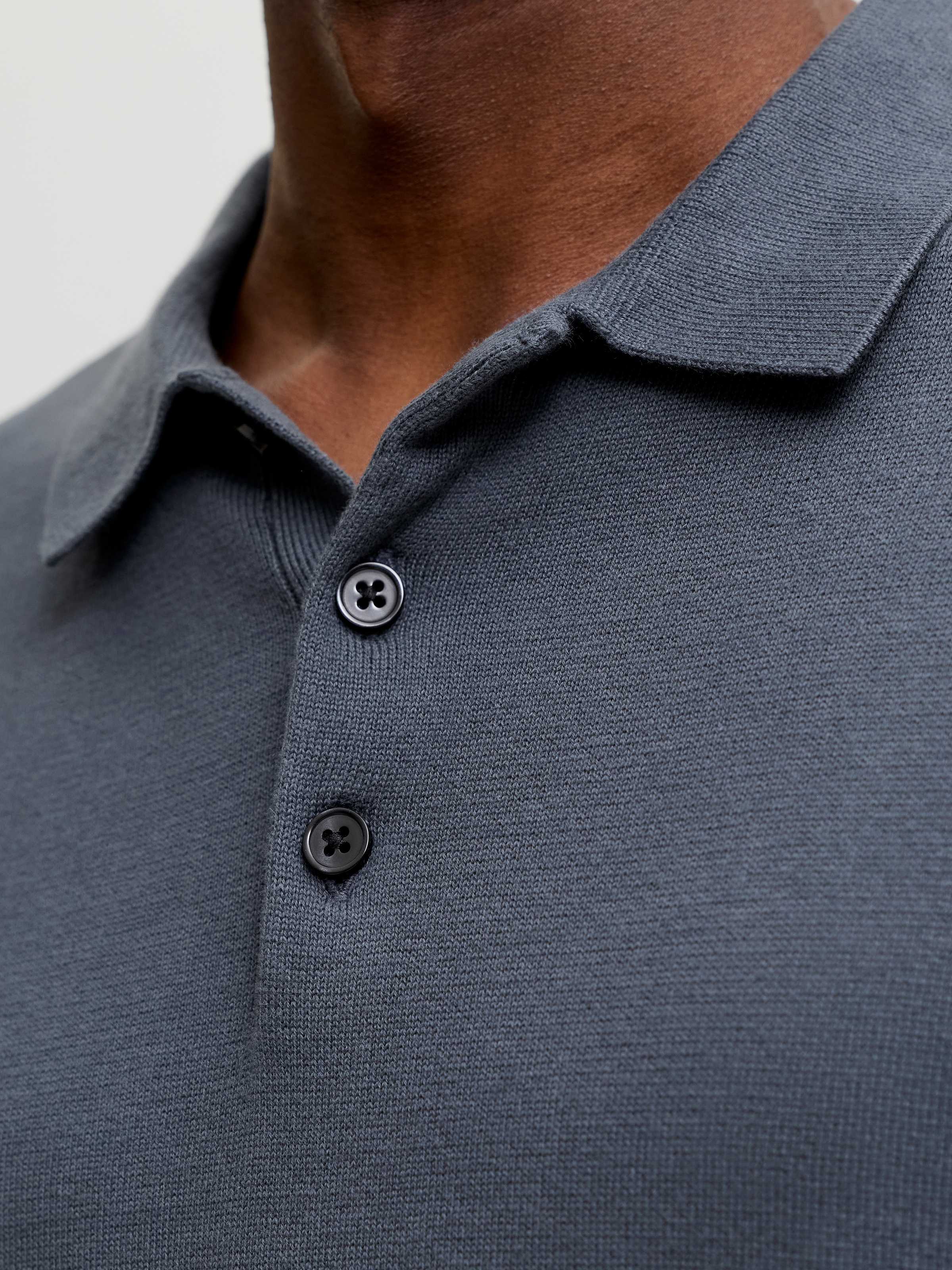 Jack & Jones PlusSize Polokragenpullover »JJEBASIC KNIT LS POLO SN PLS« Baumwolle, regular fit